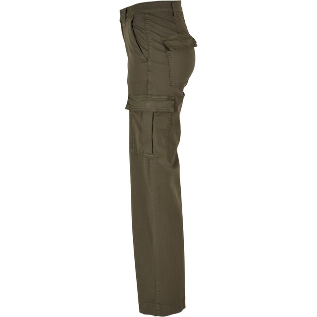 URBAN CLASSICS Stoffhose »Damen Ladies High Waist Wide Leg Twill Cargo Pants«,  (1 tlg.) für bestellen | BAUR