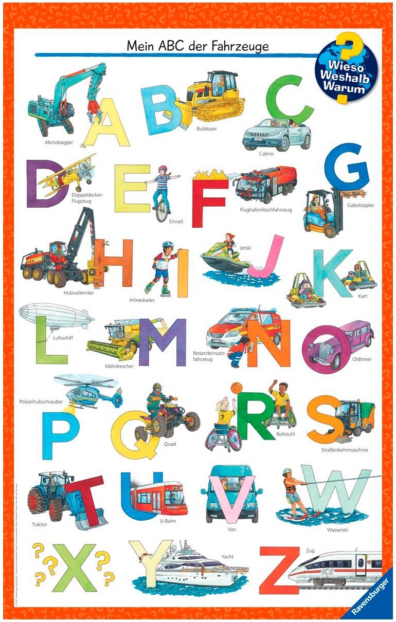 Ravensburger Kinderbuch »Wieso? Weshalb? Warum? Sonderband - Mein ABC der Fahrzeuge«
