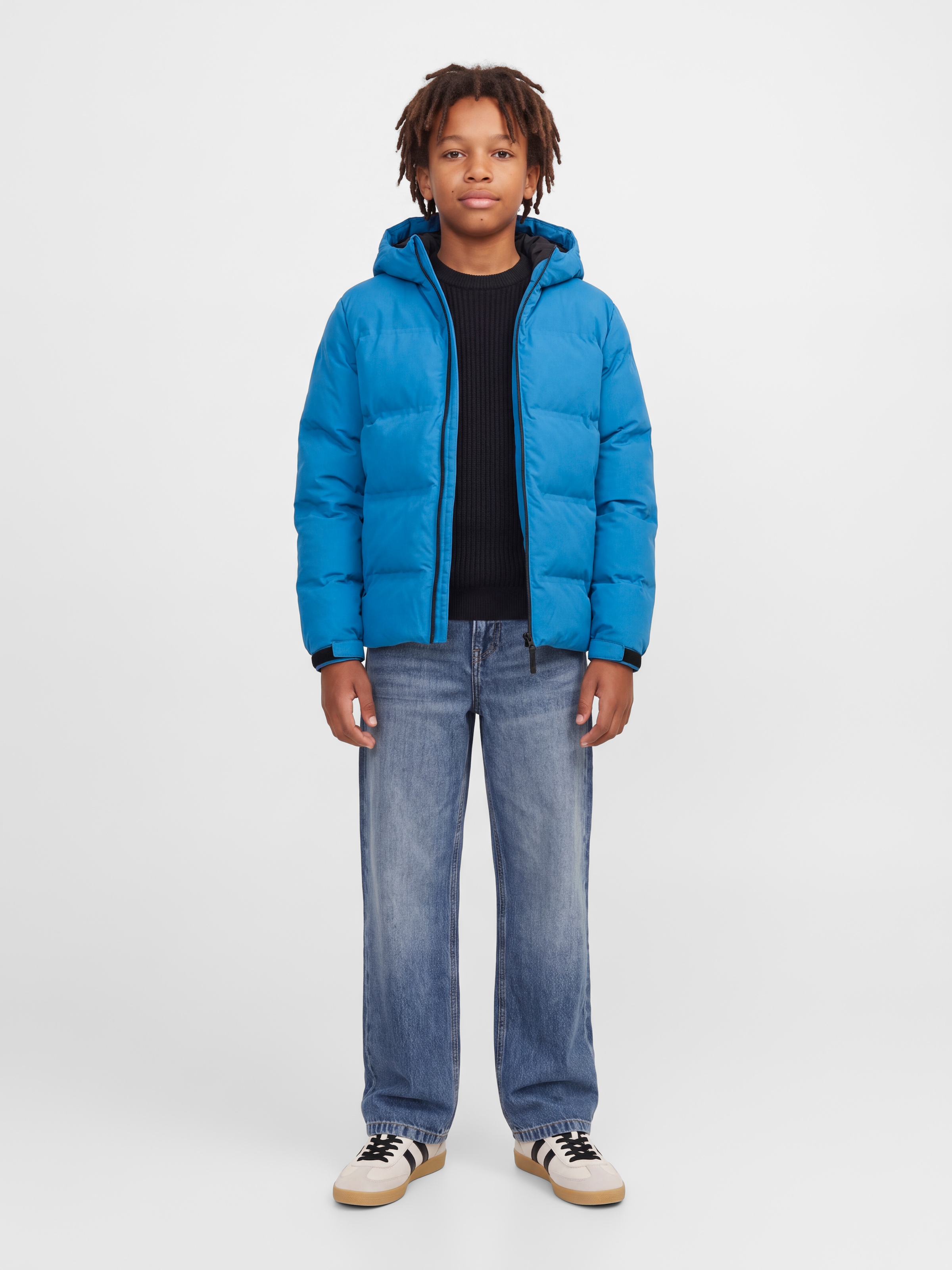 Jack & Jones Junior Steppjacke »JJSAGE PUFFER JACKET BF JNR« mit Kapuze Kunstfaser, regular fit