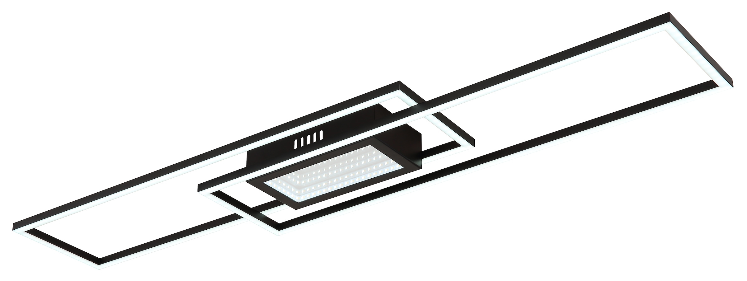 GLOBO LIGHTING LED Deckenleuchte »SAUNDERS«, Leuchtmittel LED-Modul | LED fest integriert, Deckenlampe/Wohnzimmer/Schlafzimmer/modern
