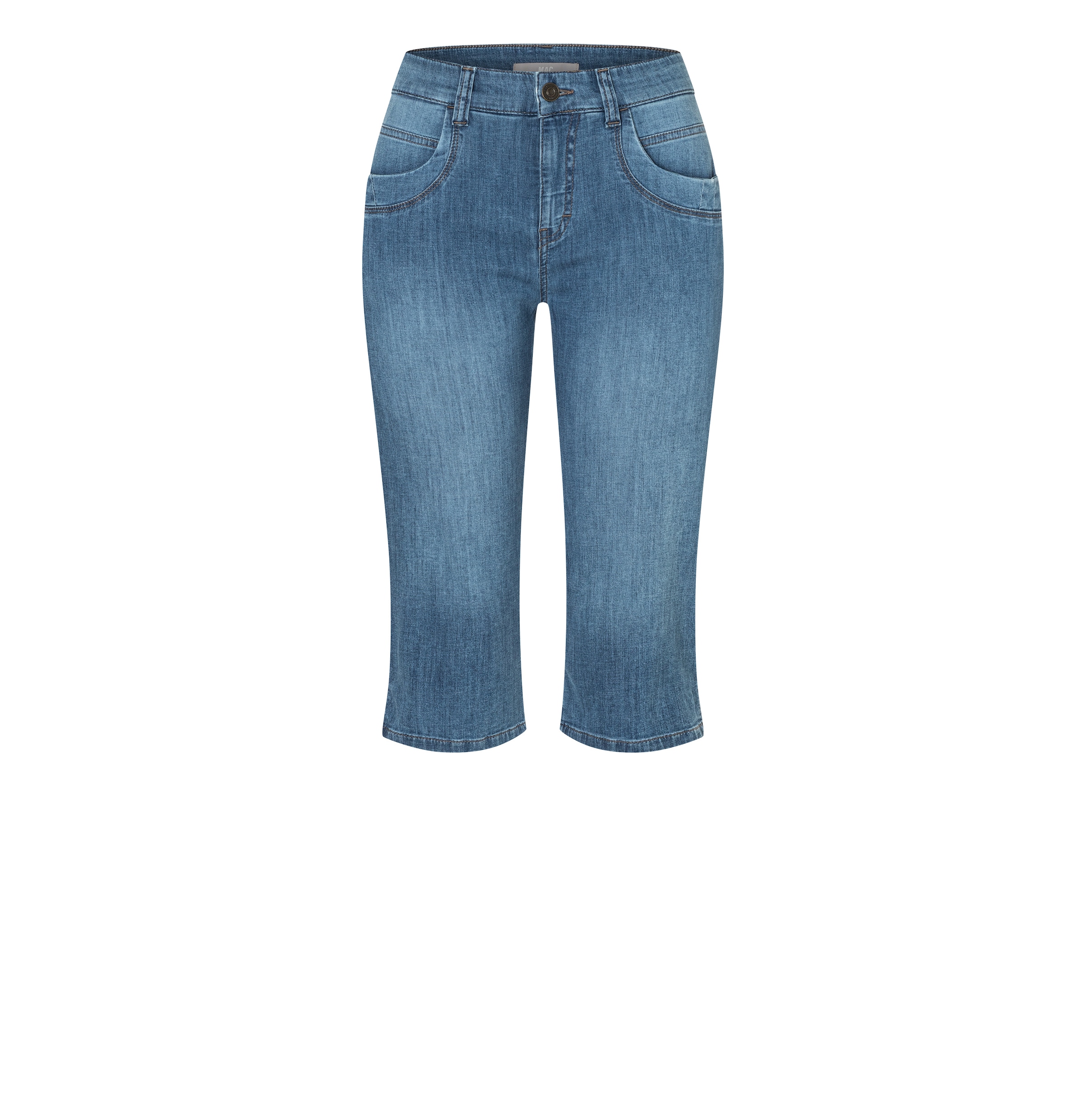 MAC Caprijeans "CAPRI" Eingelegte Zierfalten am Saum