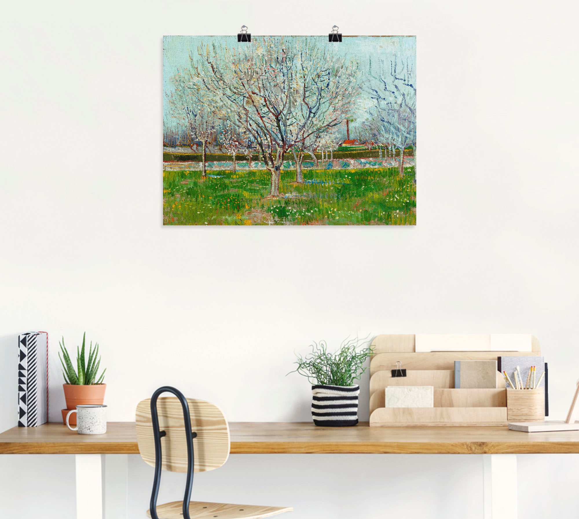 Artland Wandbild »Blühender Obstgarten. 1888«, Bäume, (1 St.), als Leinwandbild, Wandaufkleber oder Poster in versch. Größen