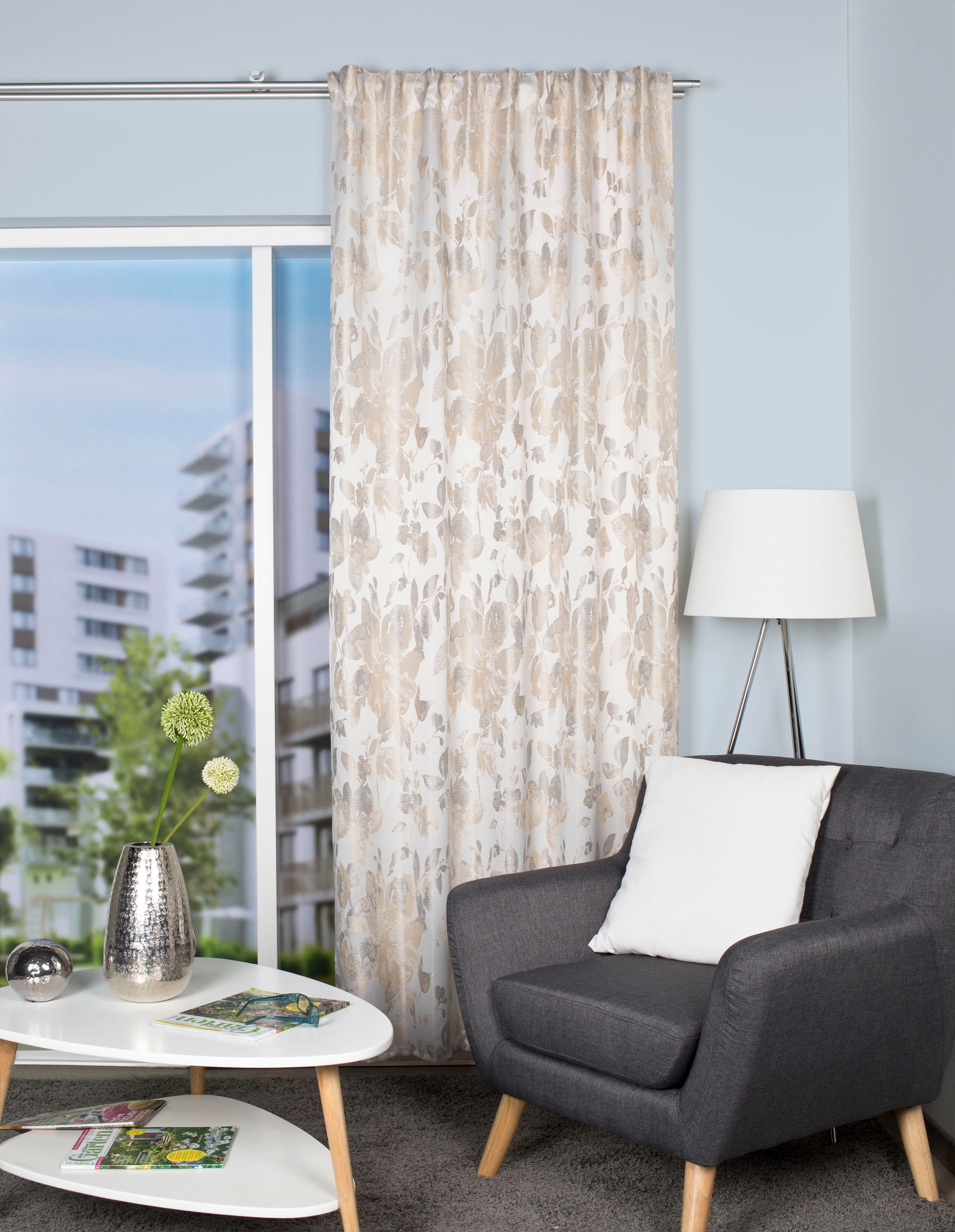 HOME WOHNIDEEN Vorhang "TAFITI" Multifunktionsband 1 Stk. tlg. HxB: 245x140 günstig online kaufen