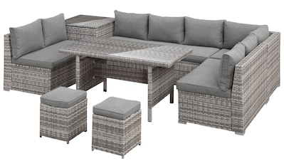 Gartenlounge-Set »Kalamos«, (Set, 23 tlg., 3er-Sofa, 2x 2er Sofa, Ecksofa, 2x Hocker,...