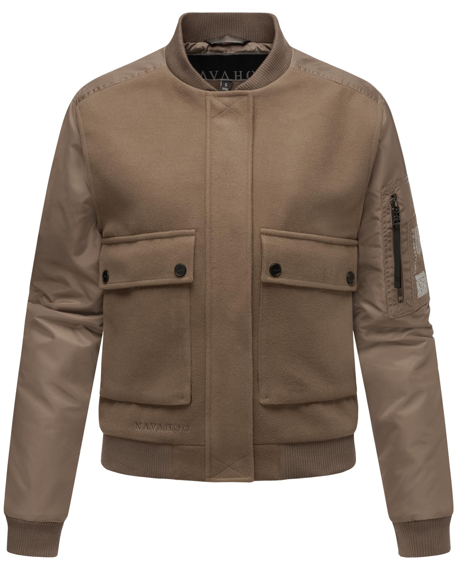 Navahoo Bomberjacke »Willstehaben 14«, ohne Kapuze, angesagte Collegejacke mit Ärmeltasche