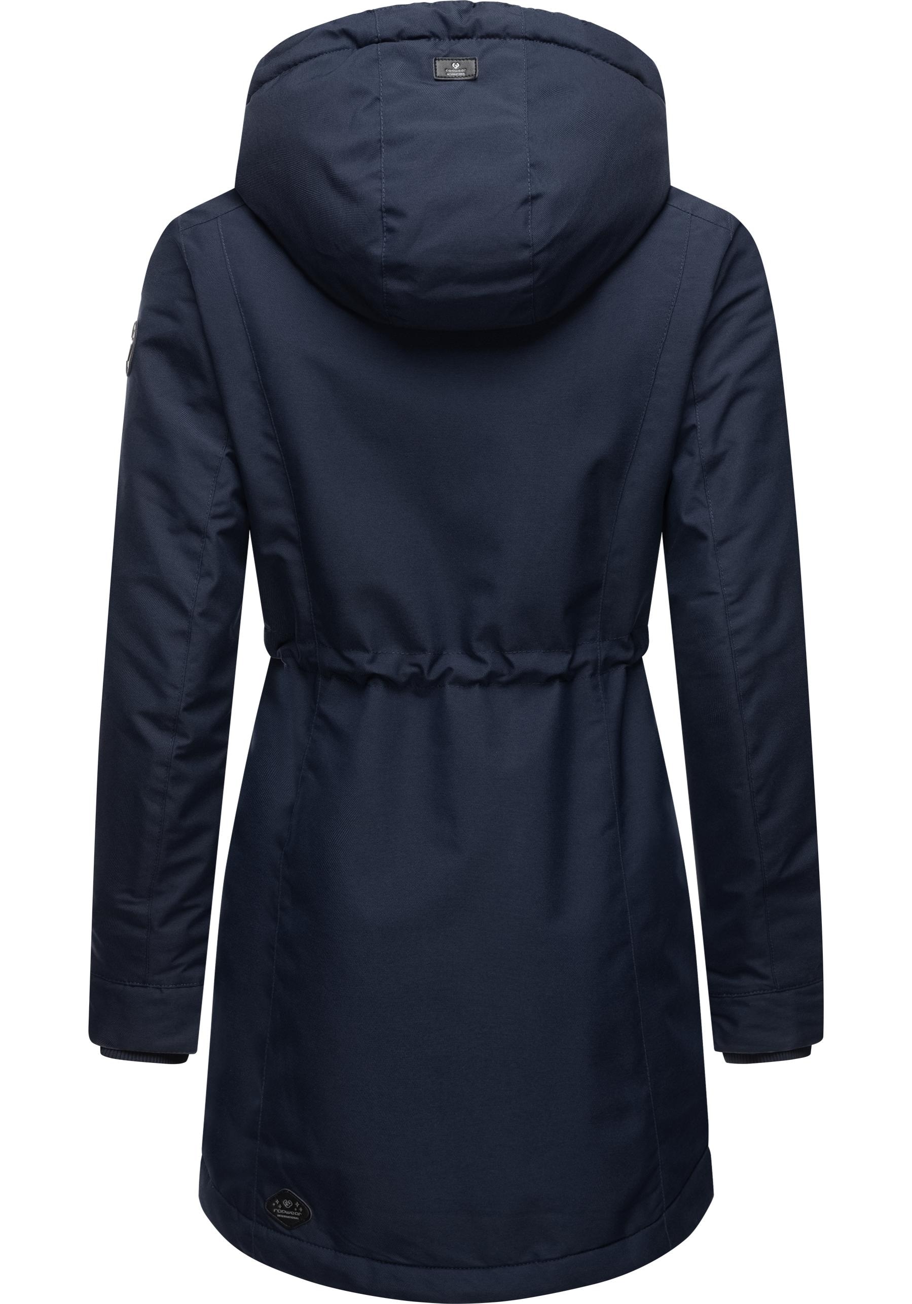 Ragwear Winterjacke »Dakkota«, mit Kapuze, Wasserdichter Winterparka mit Teddyfleece Innenfutter