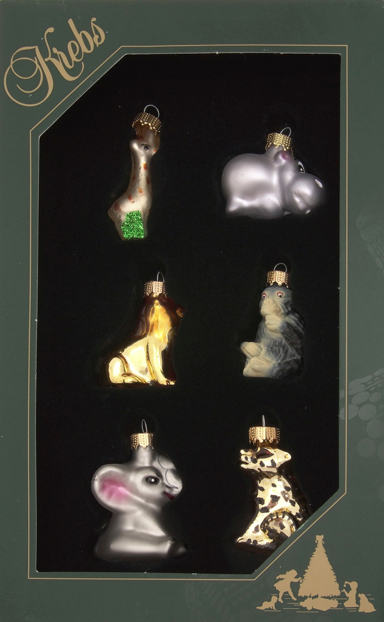 Krebs Glas Lauscha Christbaumschmuck "Mini Zoo Set, Multicolor, 3,5cm", (6 günstig online kaufen