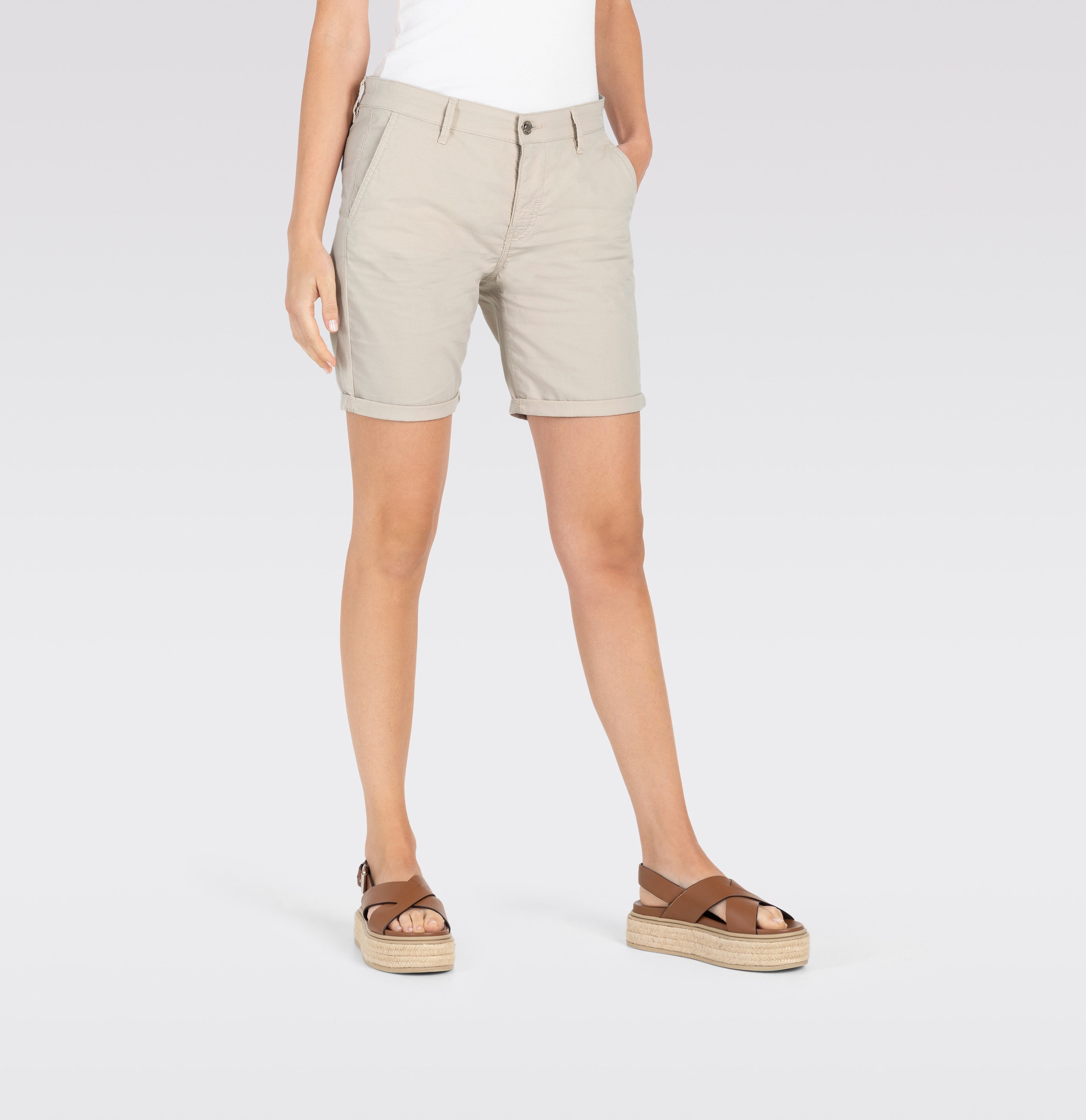 MAC Chinoshorts »Chino-Shorts«  Sommerhose Krempelbare  Shorts