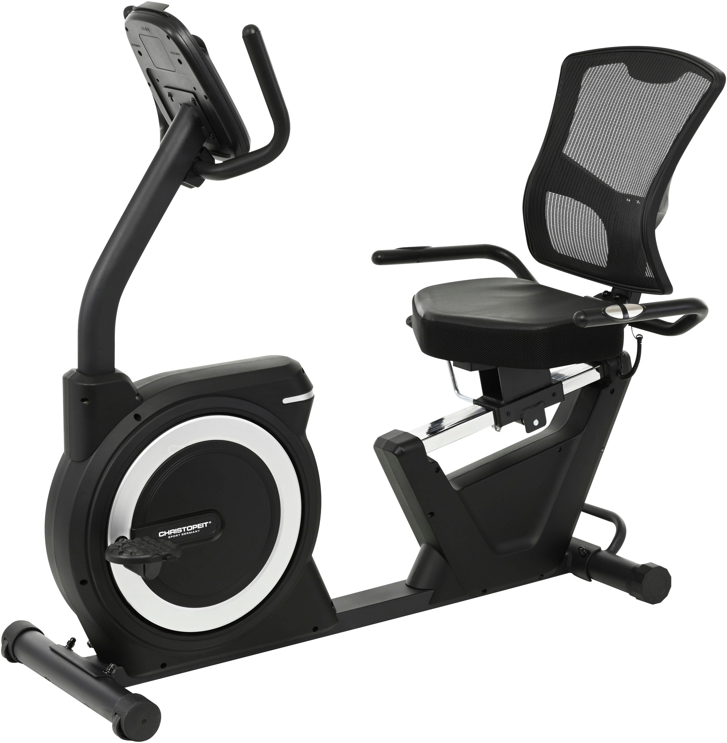 Liege-Ergometer "Sitz-Ergometer RS 4000", ohne Unterlegmatteschwarz, CHRISTOPEIT SPORT, Heimtrainer, 150 kg max. Benutzergewicht, Fahrrad, 32
