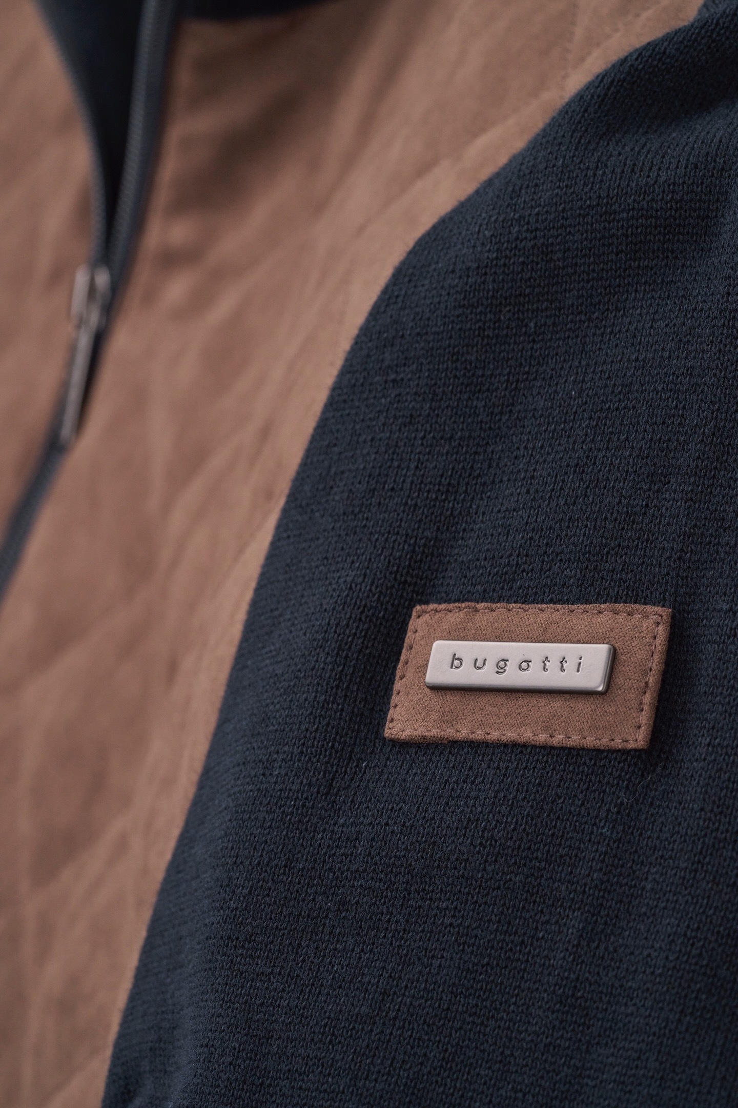 bugatti Strickjacke, aus 100 % Baumwolle
