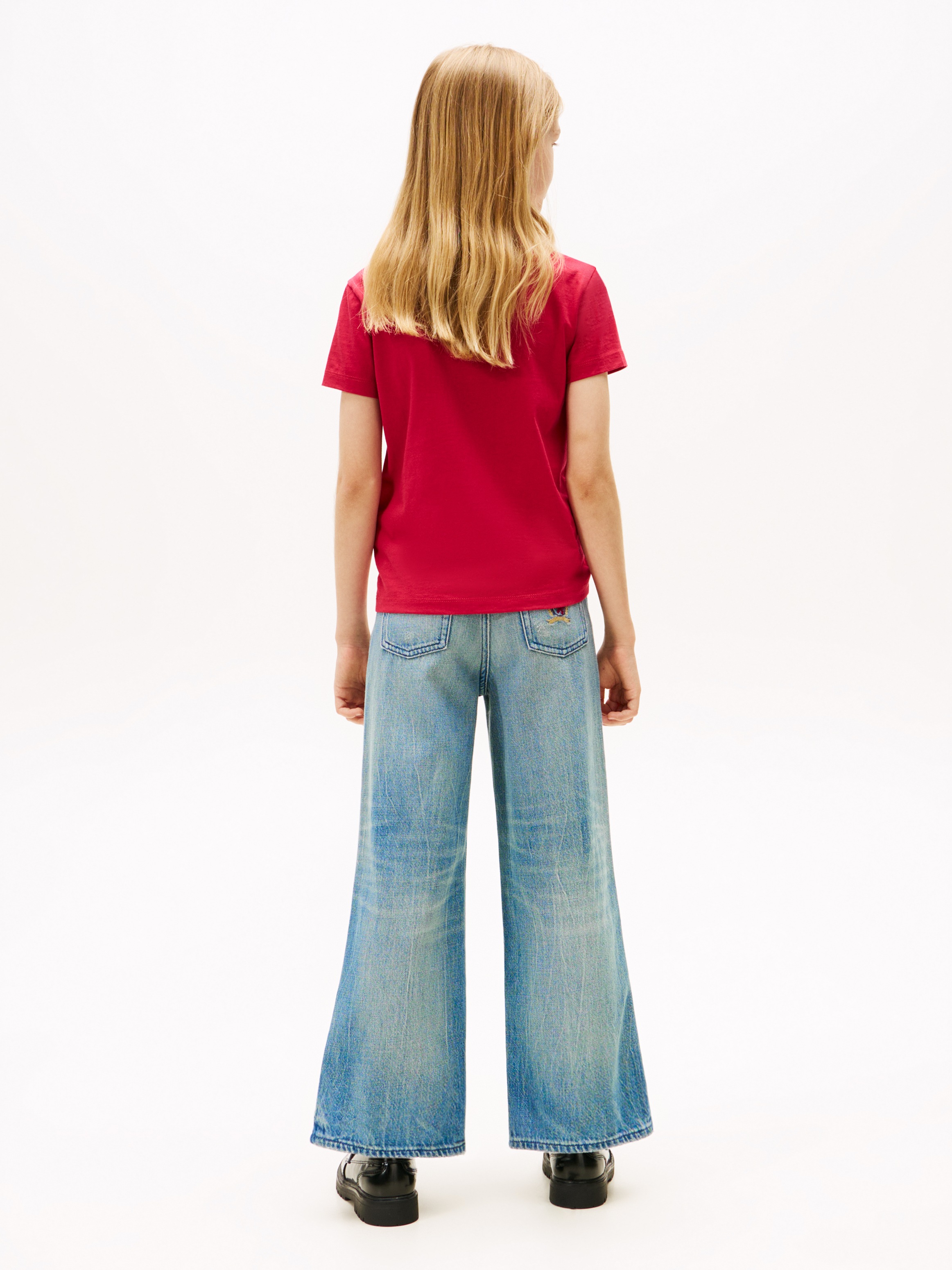 Tommy Hilfiger T-Shirt »RHINE STONE FLAG TEE S/S«, Kinder bis 16 Jahre