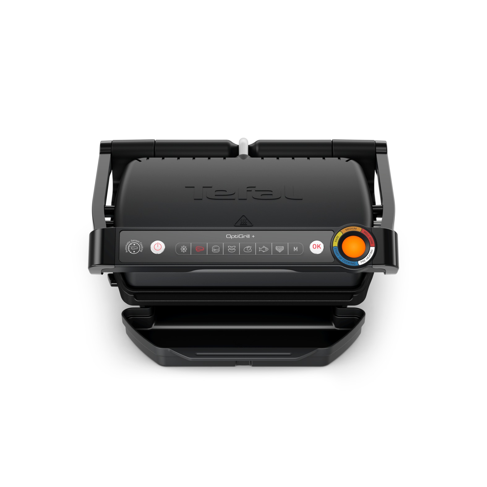 Tefal Kontaktgrill »OptiGrill+, erneuerte Kochstufenanzeige, 6 automatische Programme«, 2000 W, spülmaschinengeeignete Platten, inkl. MyTefal App, GC717810