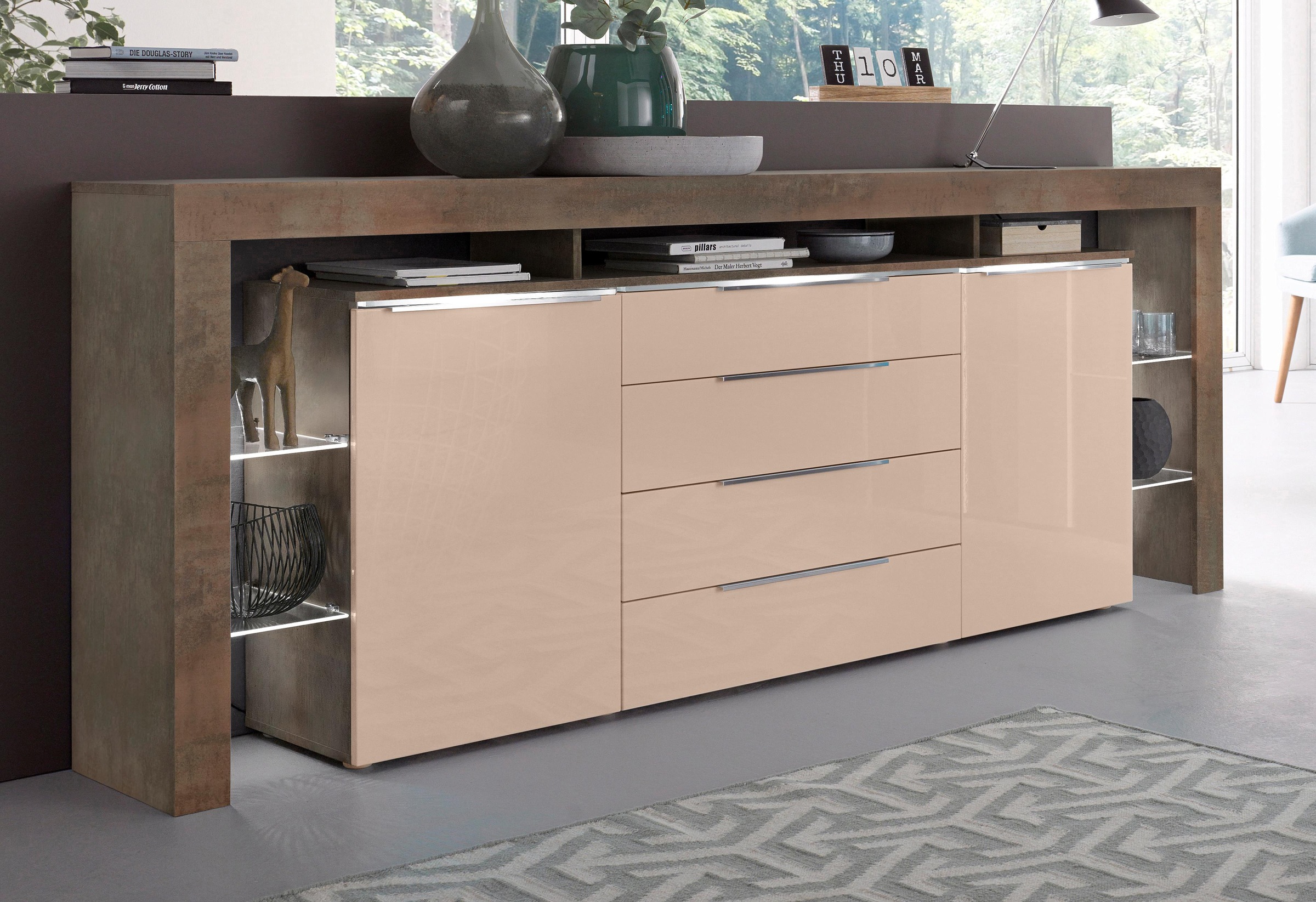 Preisvergleich für borchardt Möbel Sideboard Lima, Breite 220 cm, SKU:  36886219 | Ladendirekt