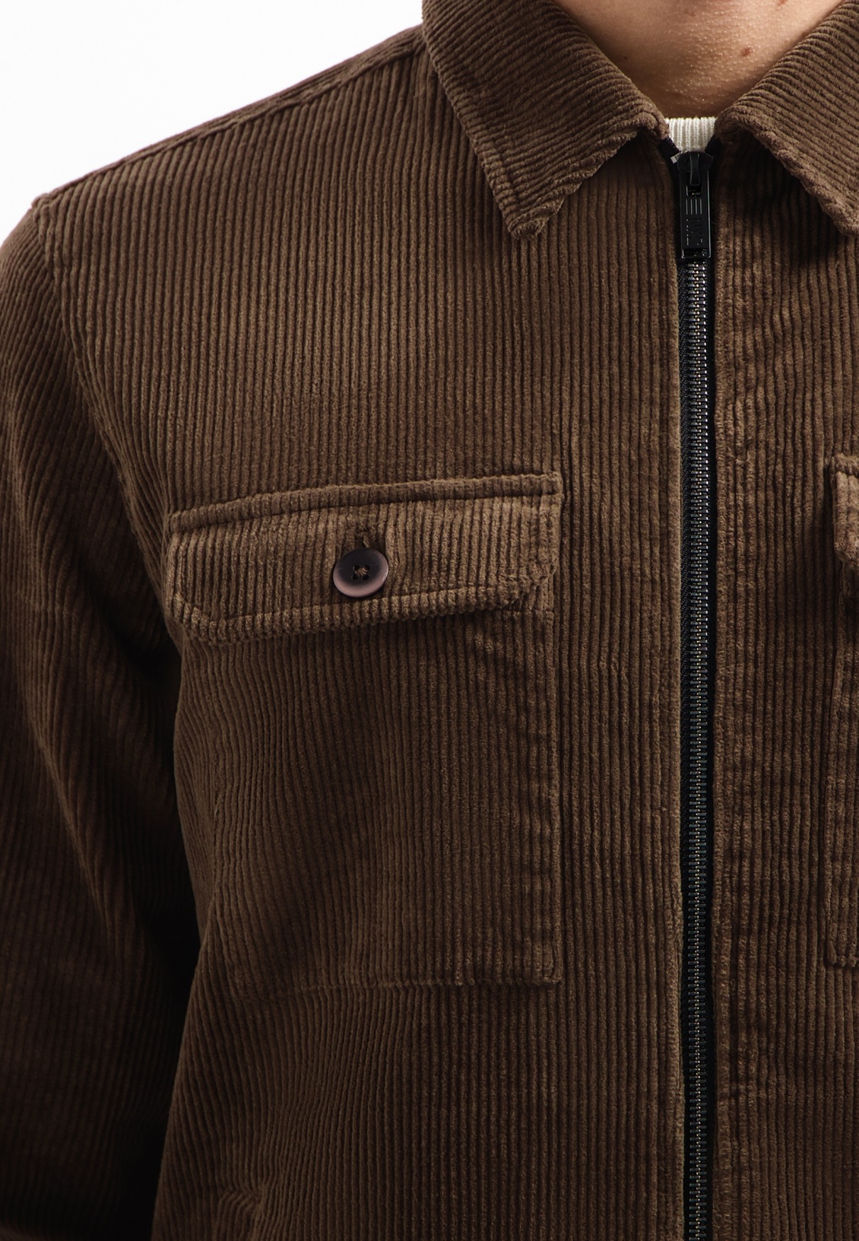 NO EXCESS Langarmhemd »No Excess Overshirt aus geripptem Cord«
