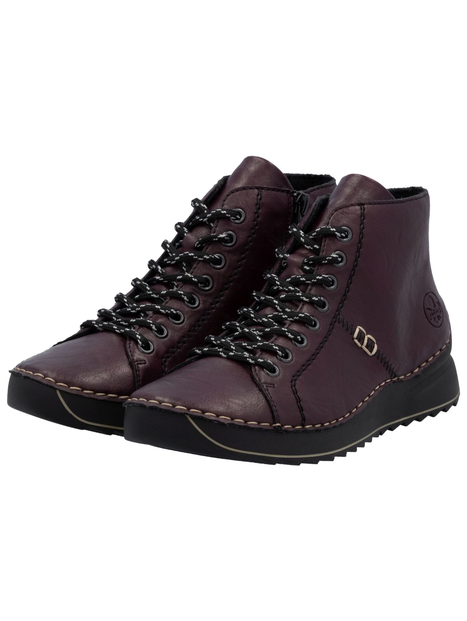 Rieker Damen Schnürboots Brombeere Größe 38 3