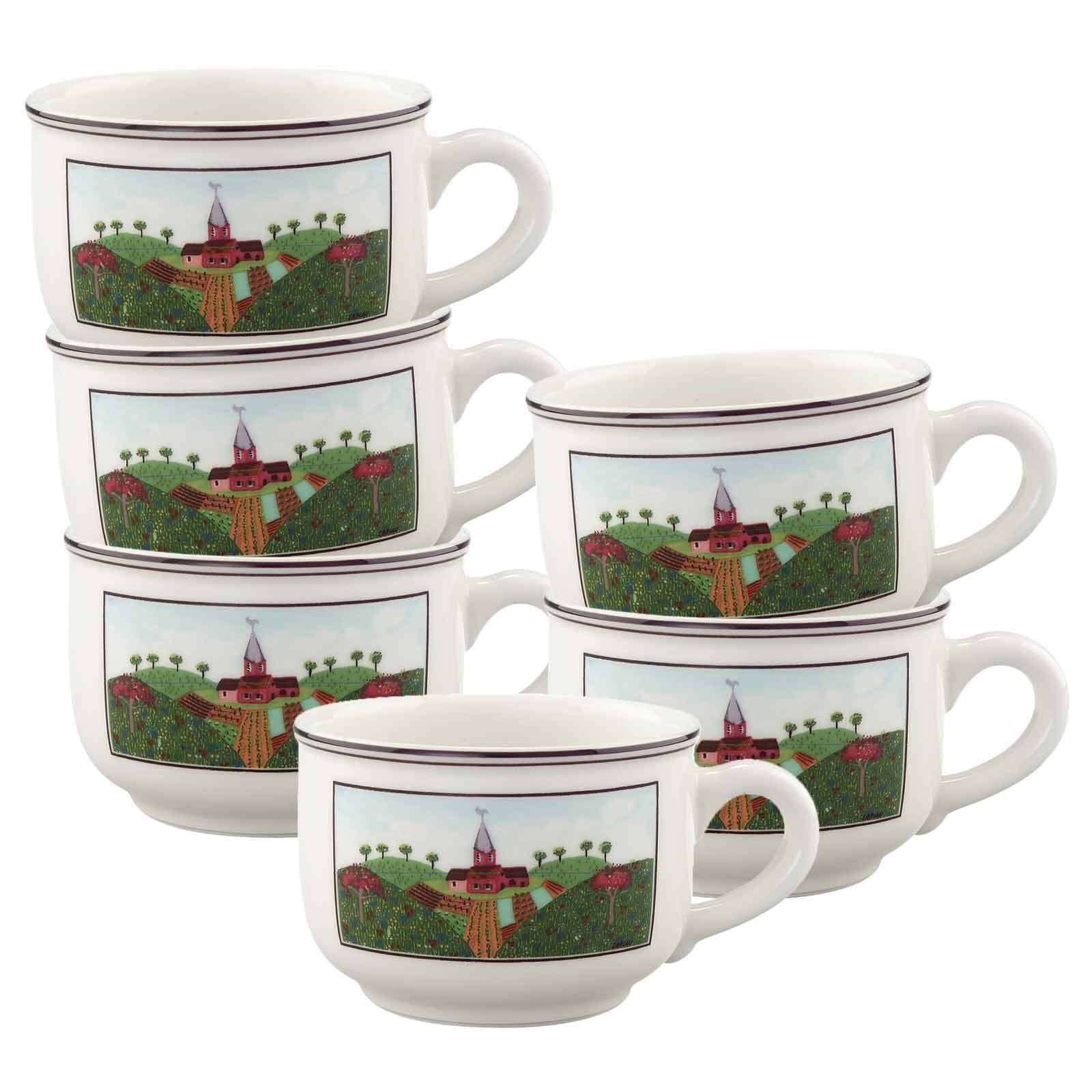 Villeroy & Boch Tasse "Teetassen Design Naif 250 ml 6er Set bunt" günstig online kaufen