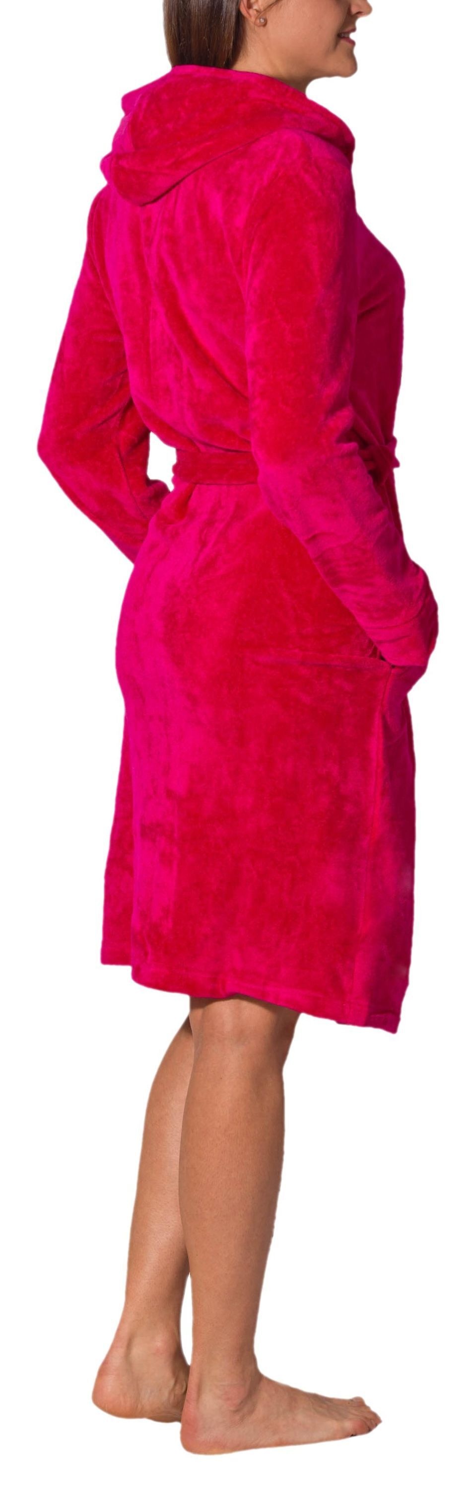 AQUARTI Damenbademantel "Bademantel Aquarti Damen Bademantel mit Reißversch günstig online kaufen