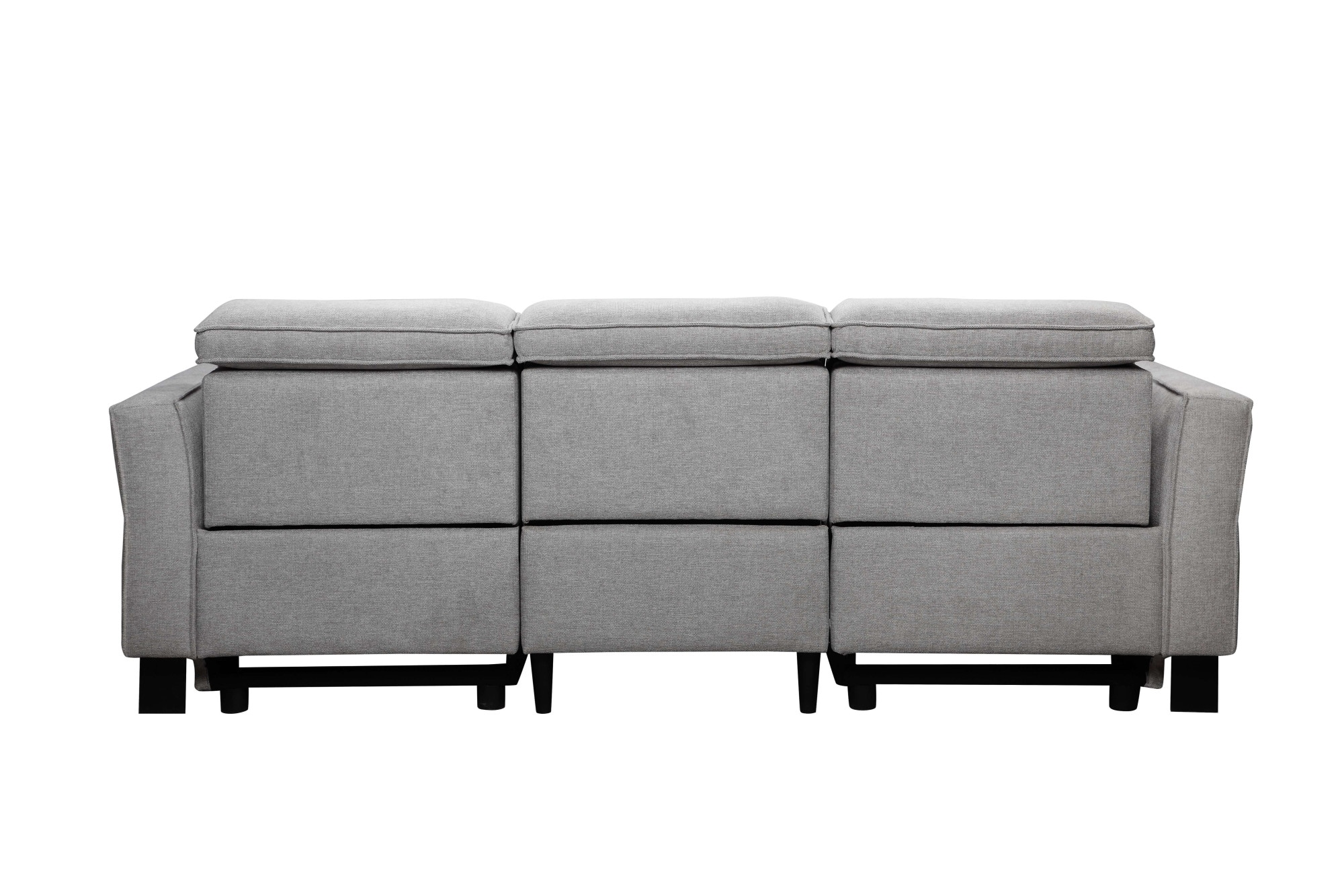 Places of Style 3-Sitzer »Carpari, 224cm, manuelle od. elektrische Relaxfunktion in 2 Sitzen«, mit USB-A/C, Kopfteilverstellung, Echtleder, Kunstleder, Webstoff