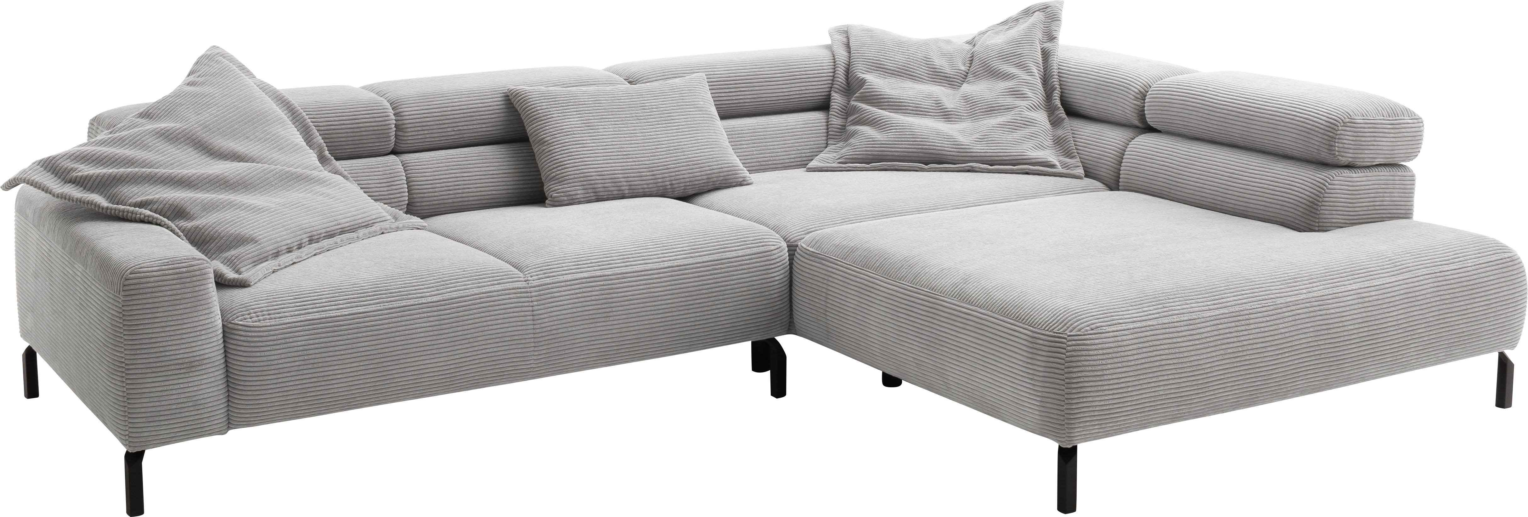 Thumbnail - PLACES OF STYLE Ecksofa "Antonelli, L-Form, inkl. Kopfteilverstellung, Breite 312 cm" ohne Sitztiefenverstellung, in Cor...