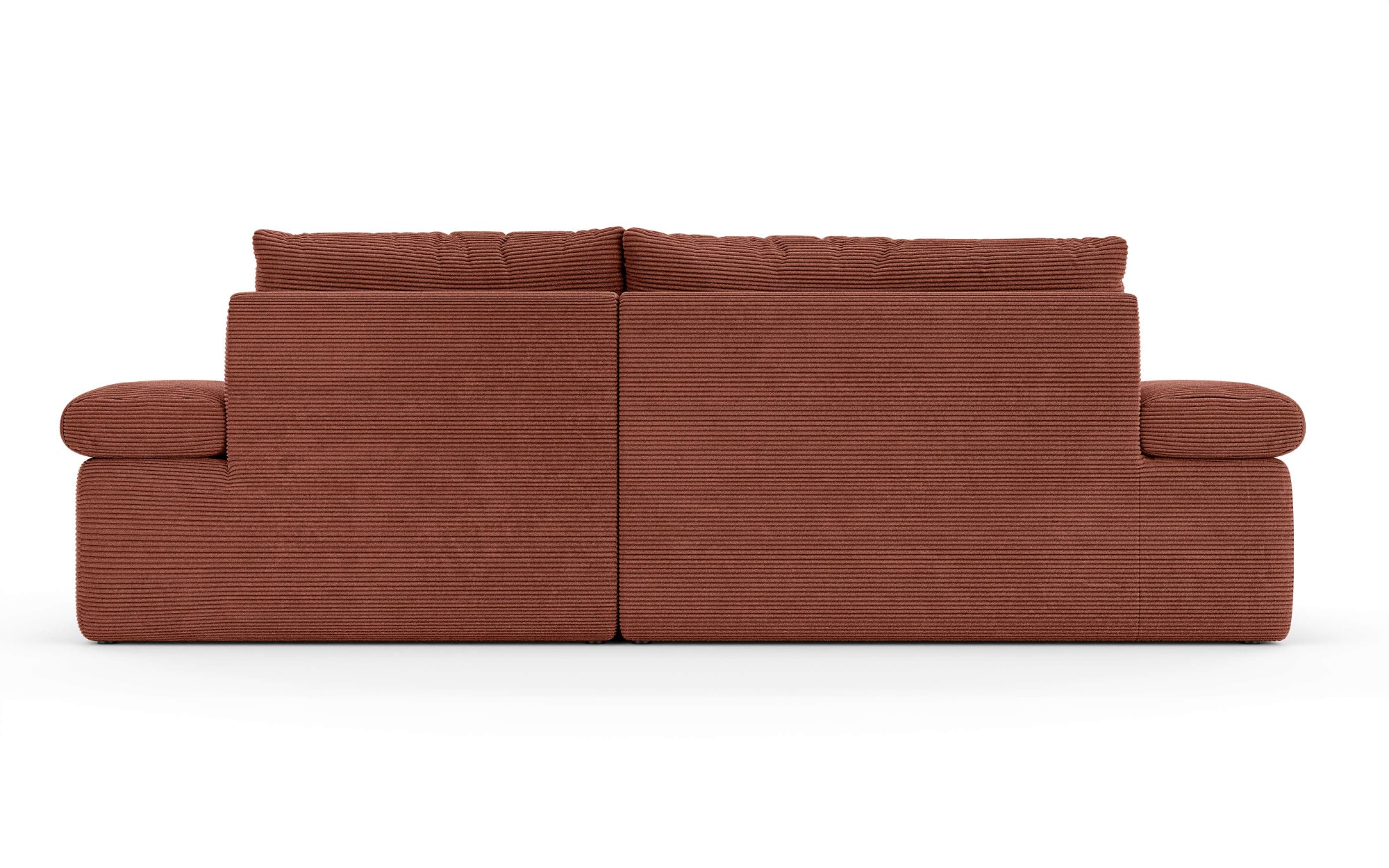 Home affaire Ecksofa »ALVERIE mit Recamiere, moderne Steppung, Maße: B/T/H 274/203/106 cm« L-Form mit Wellenunterfederung, mit 4 Rückenkissen, pflegeleicht Stoff