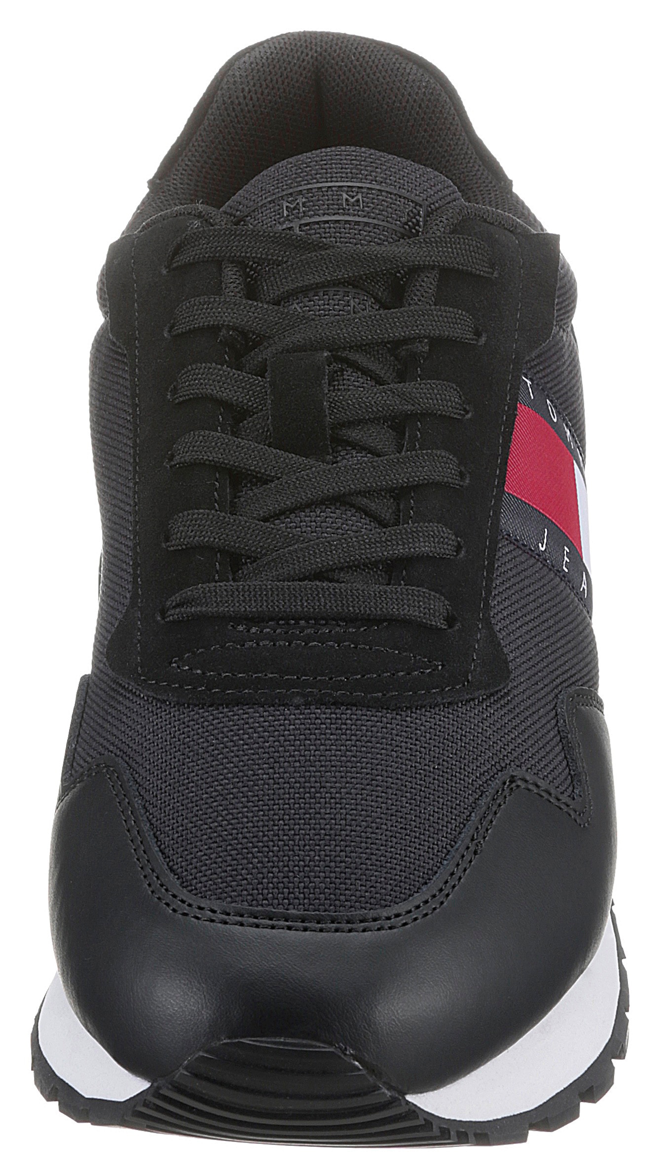 Tommy Jeans Sneaker »RETRO LEATHER TJM ESS«, mit großer Logoverzierung, Freizeitschuh, Halbschuh, Schnürschuh