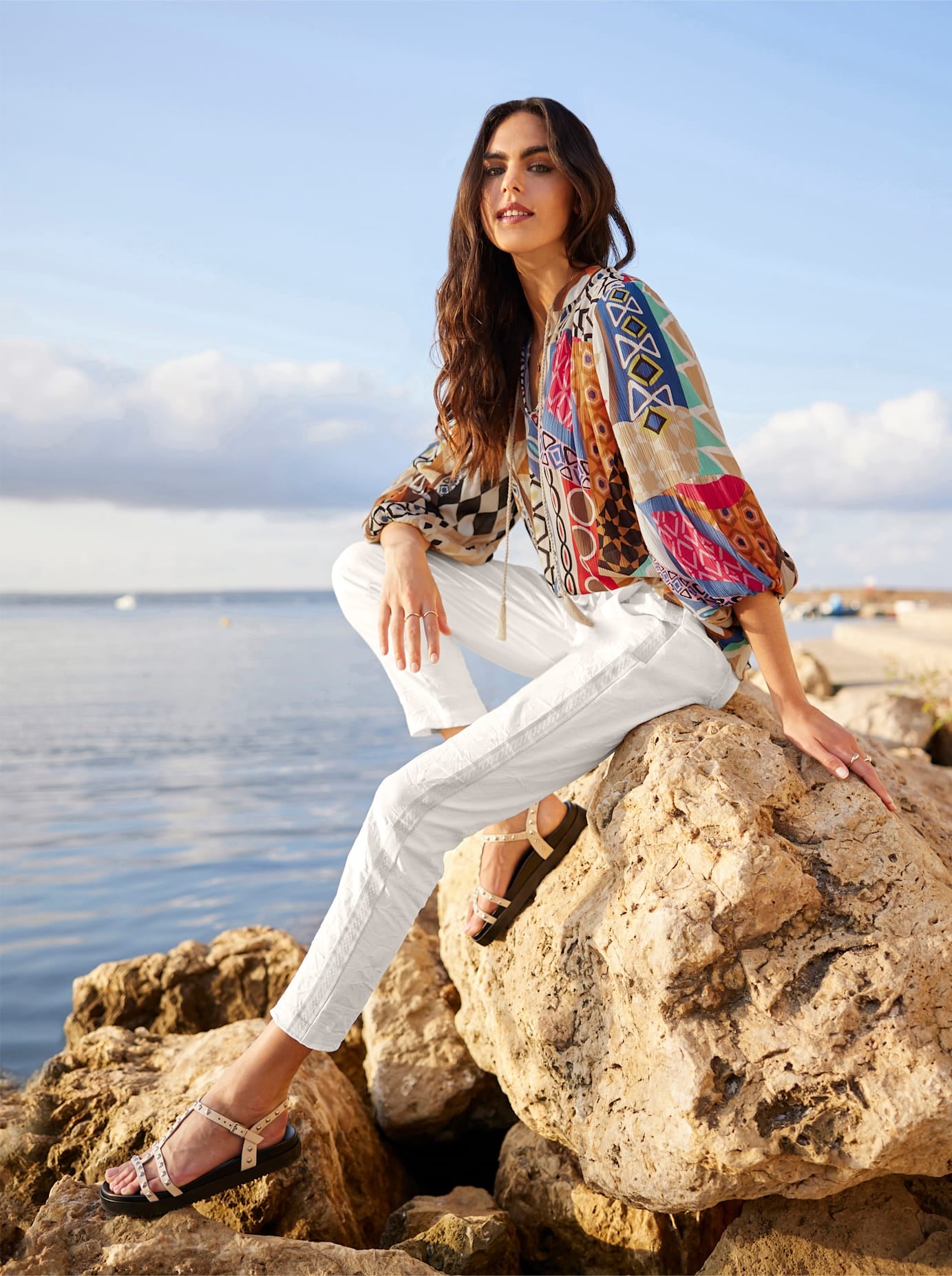 heine Druckbluse