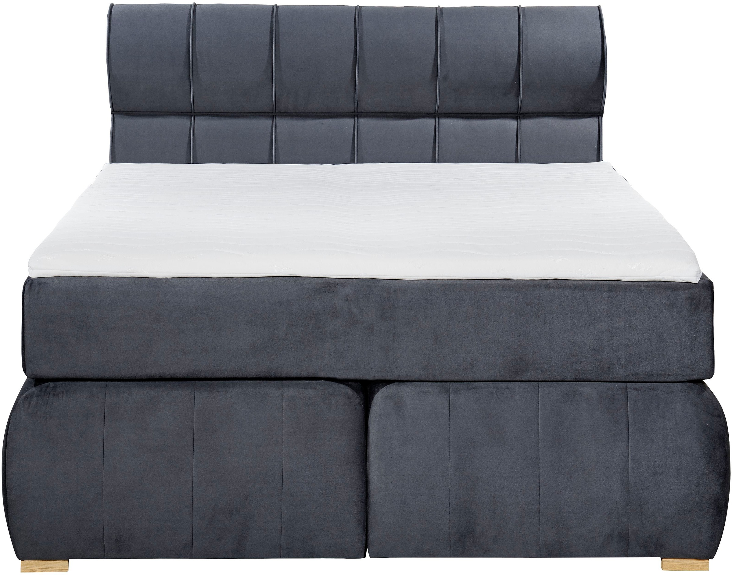 Places of Style Boxspringbett »Felicia«, in H4, inkl. Topper und Bettkasten