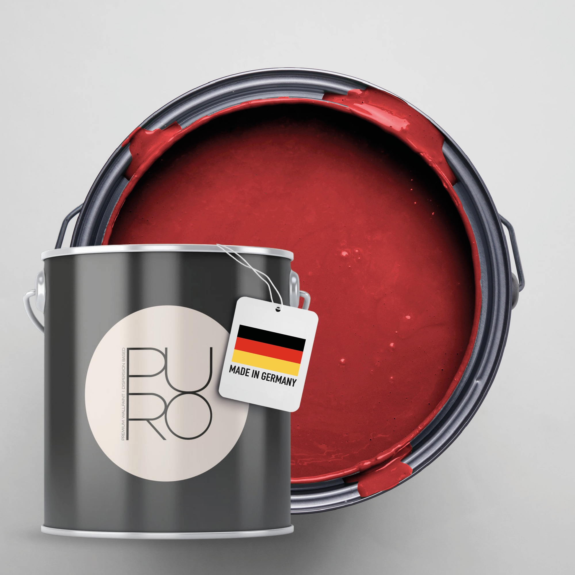 A.S. Création Wandfarbe »Premium Innenwandfarbe PURO Tuchmatt varied red« ideal für Wohnzimmer, Schlafzimmer, Flur und Küche, Farbwelt Rot