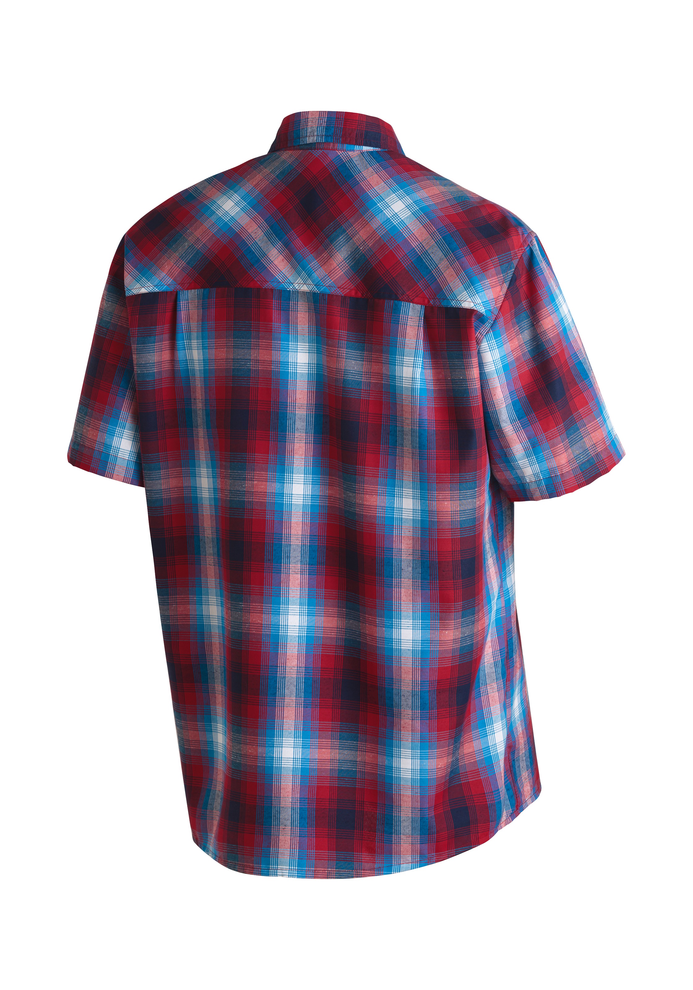 Maier Sports Funktionshemd »Mauro« Herren Hemd kurzarm, karriertes Freizeithemd, Kurzarmhemd, Regular Fit