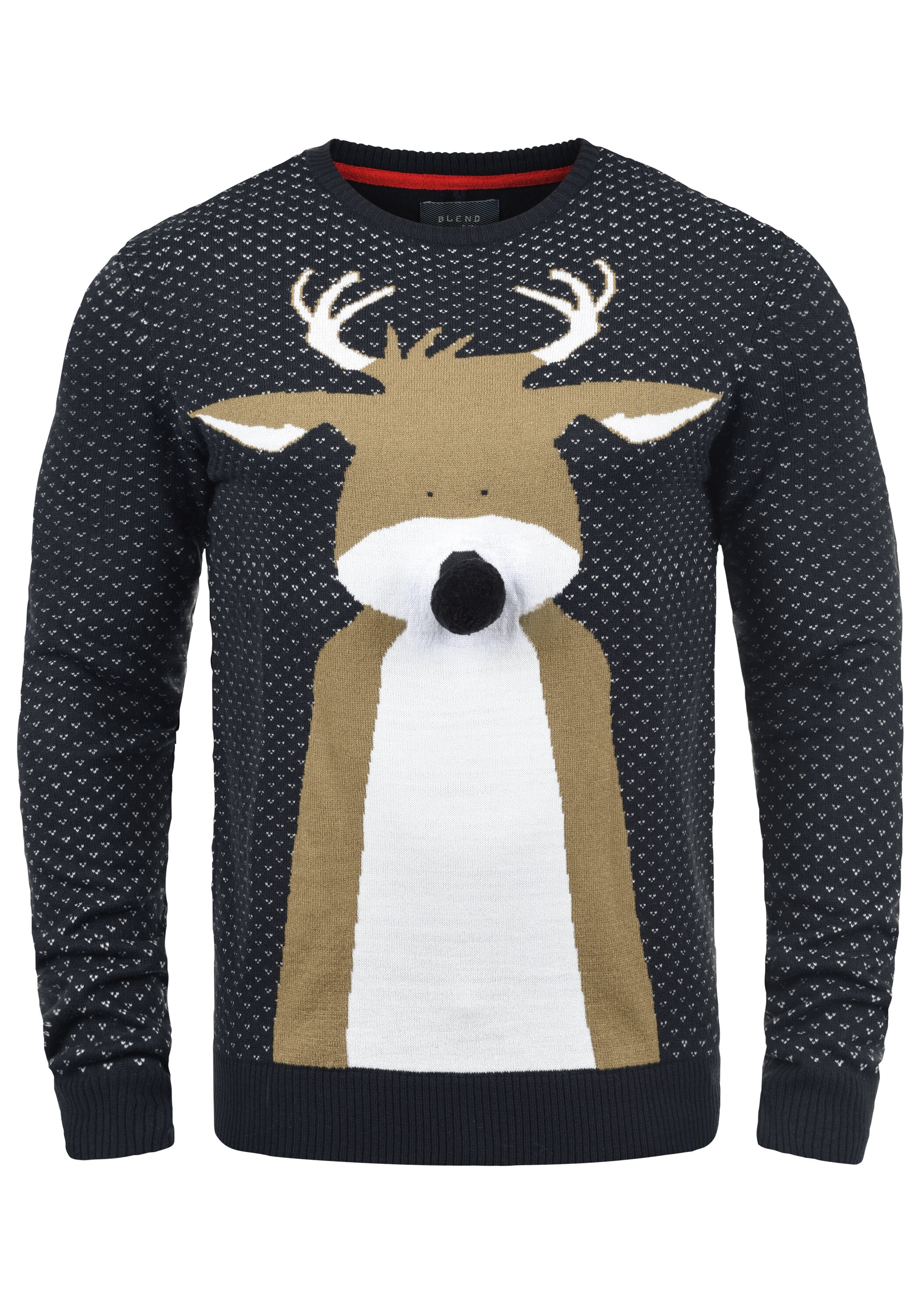 Blend Strickfleece-Pullover "Strickpullover BHRudolph"