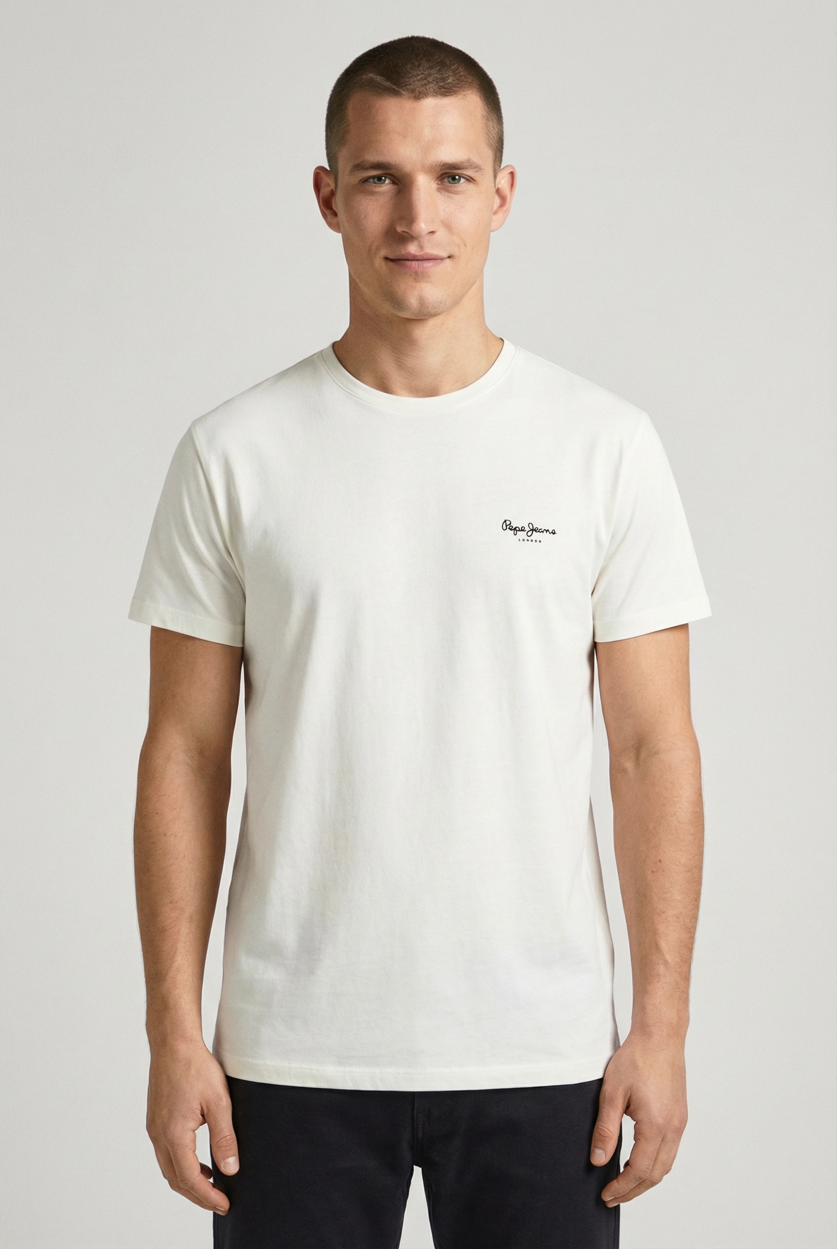 Pepe Jeans T-Shirt "ORIGINAL BASIC 3N" Rundhals mit kleinem Logodruck günstig online kaufen