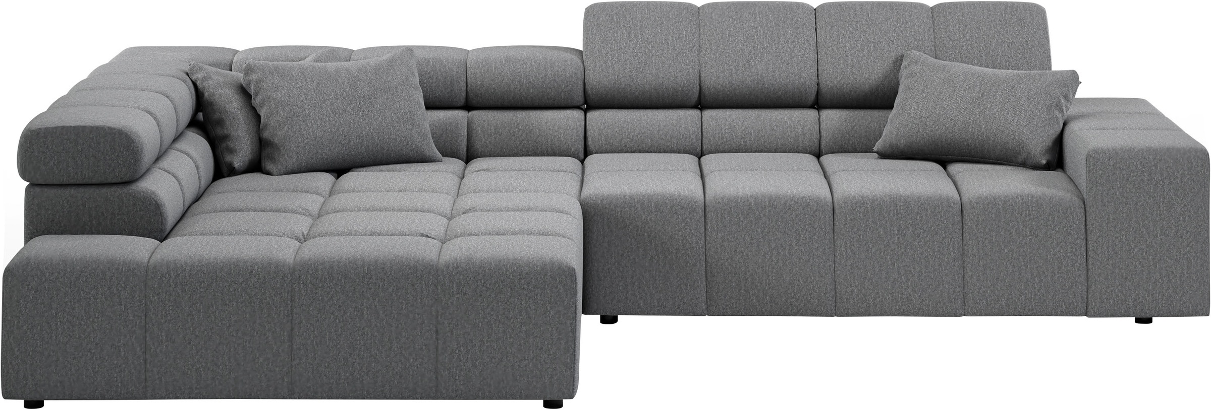 Home affaire Ecksofa "Ancona incl. Kopfteilverstellung, Breite 319cm, L-For günstig online kaufen