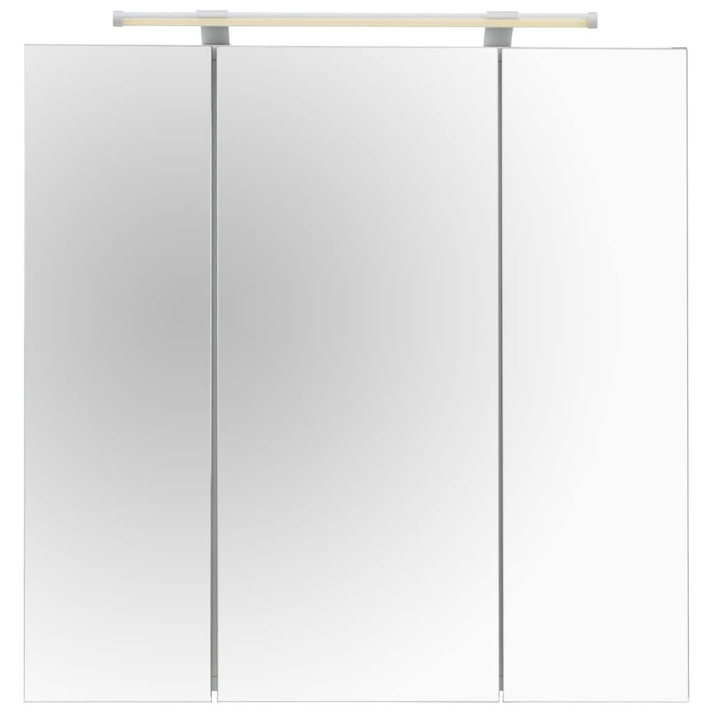 Schildmeyer Spiegelschrank »Dorina«, Breite 70 cm, 3-türig, LED-Beleuchtung, Schalter-/Steckdosenbox