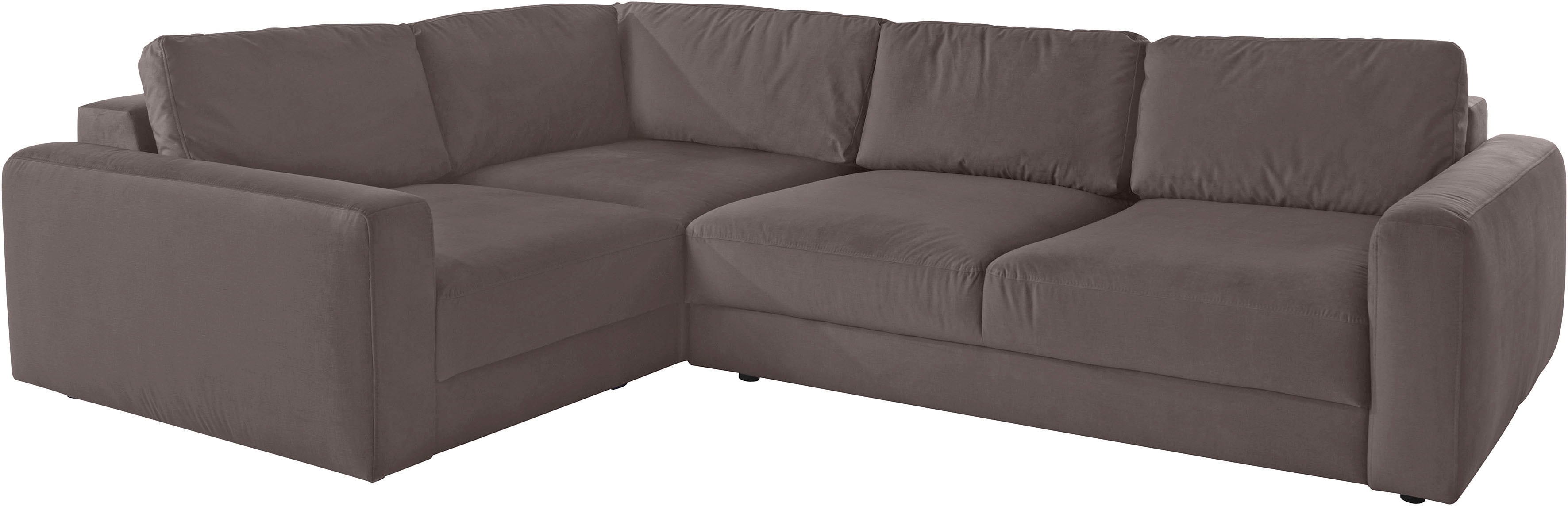 Home affaire Ecksofa "Bloomfield, Mega Polsterecke, Breite 289cm, viel Platz, L-Form" In verschiedenen Größen