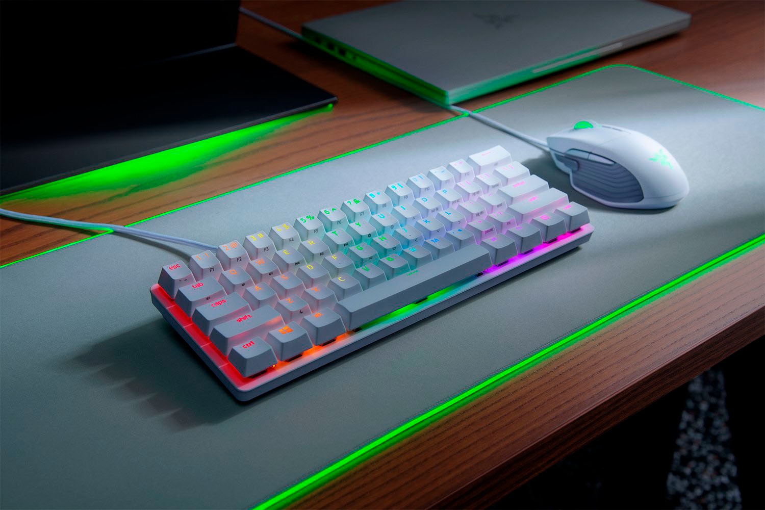 RAZER Gaming-Tastatur »Huntsman Mini Mercury Edt.(P)«, (Fn-Tasten-USB-Anschluss)