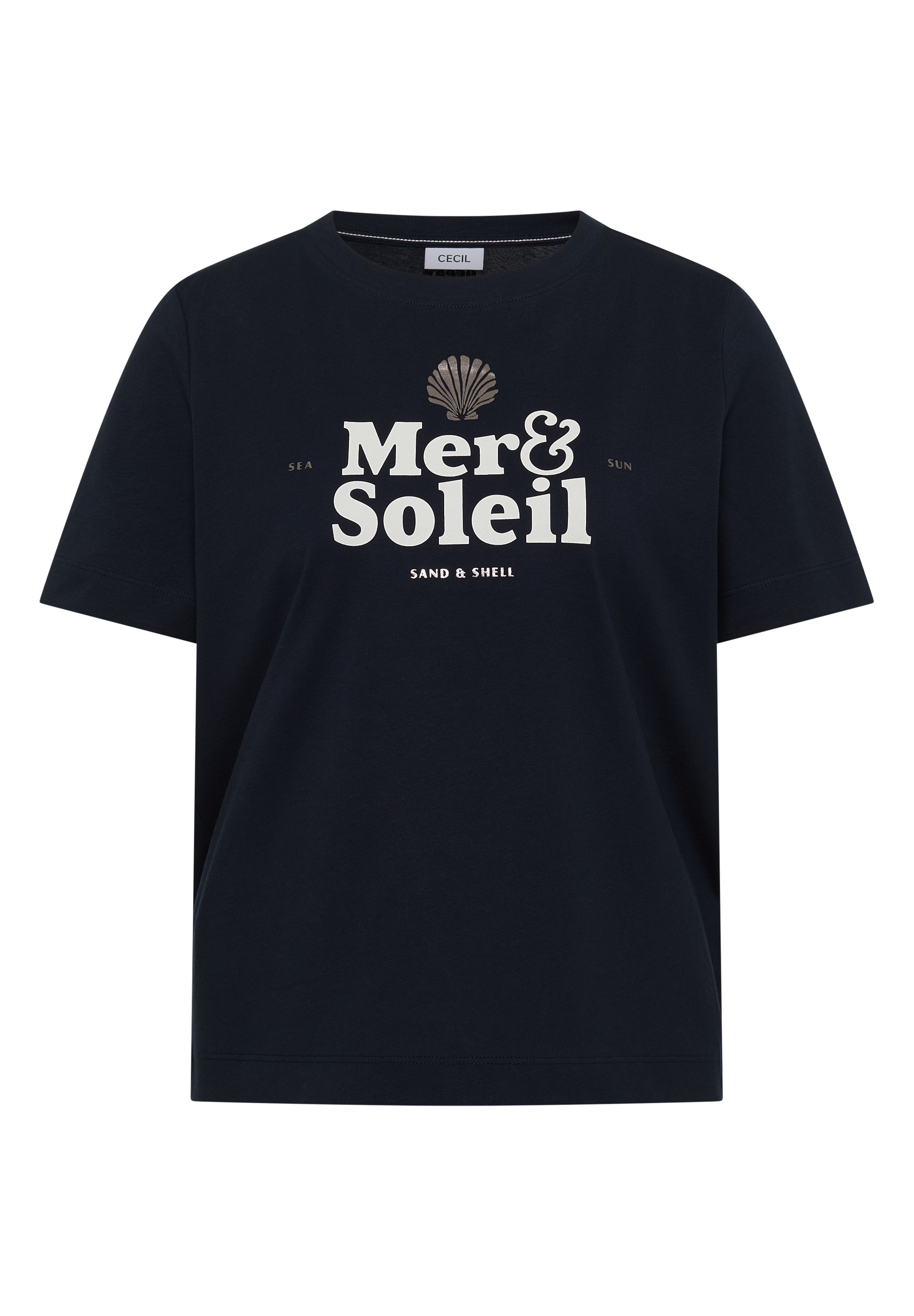 Cecil T-Shirt aus reiner Baumwolle