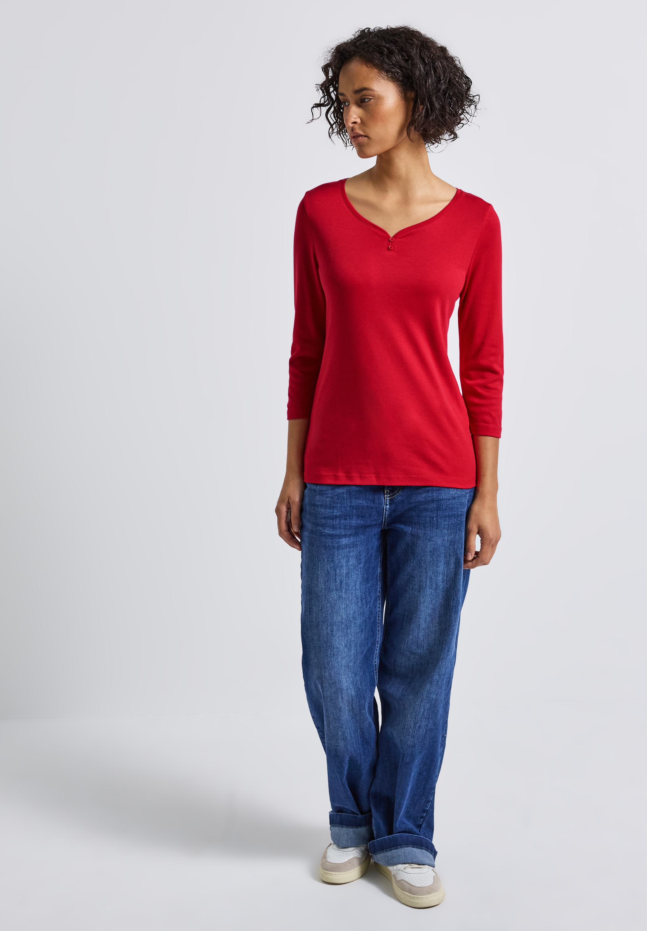 STREET ONE 3/4-Arm-Shirt, mit 3/4 Ärmeln