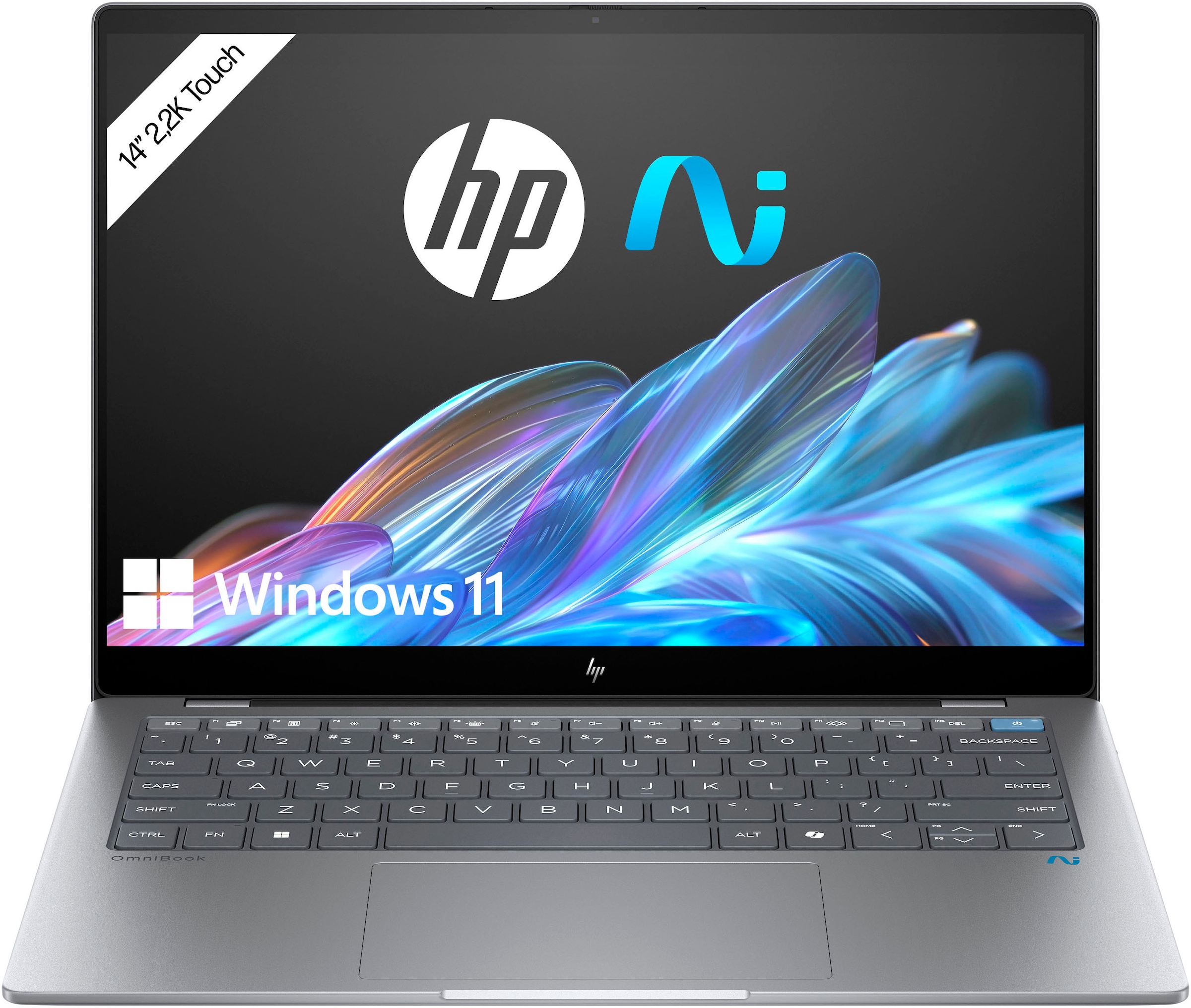 HP Notebook »OmniBook X 14-fe0060ng Silver«, 35,6 cm, / 14 Zoll, Qualcomm, Snapdragon X, Adreno, 1000 GB SSD