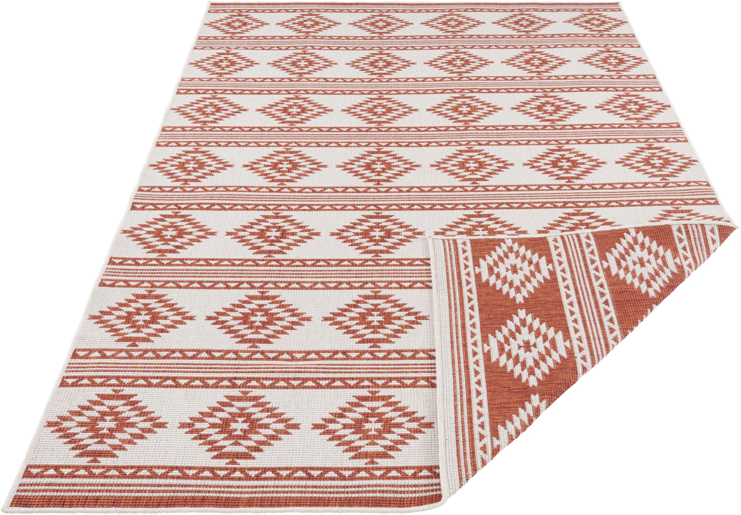 freundin Home Collection Teppich »Maple«, rechteckig, 5 mm Höhe, Flachgewebe Wendbar,... kaufen