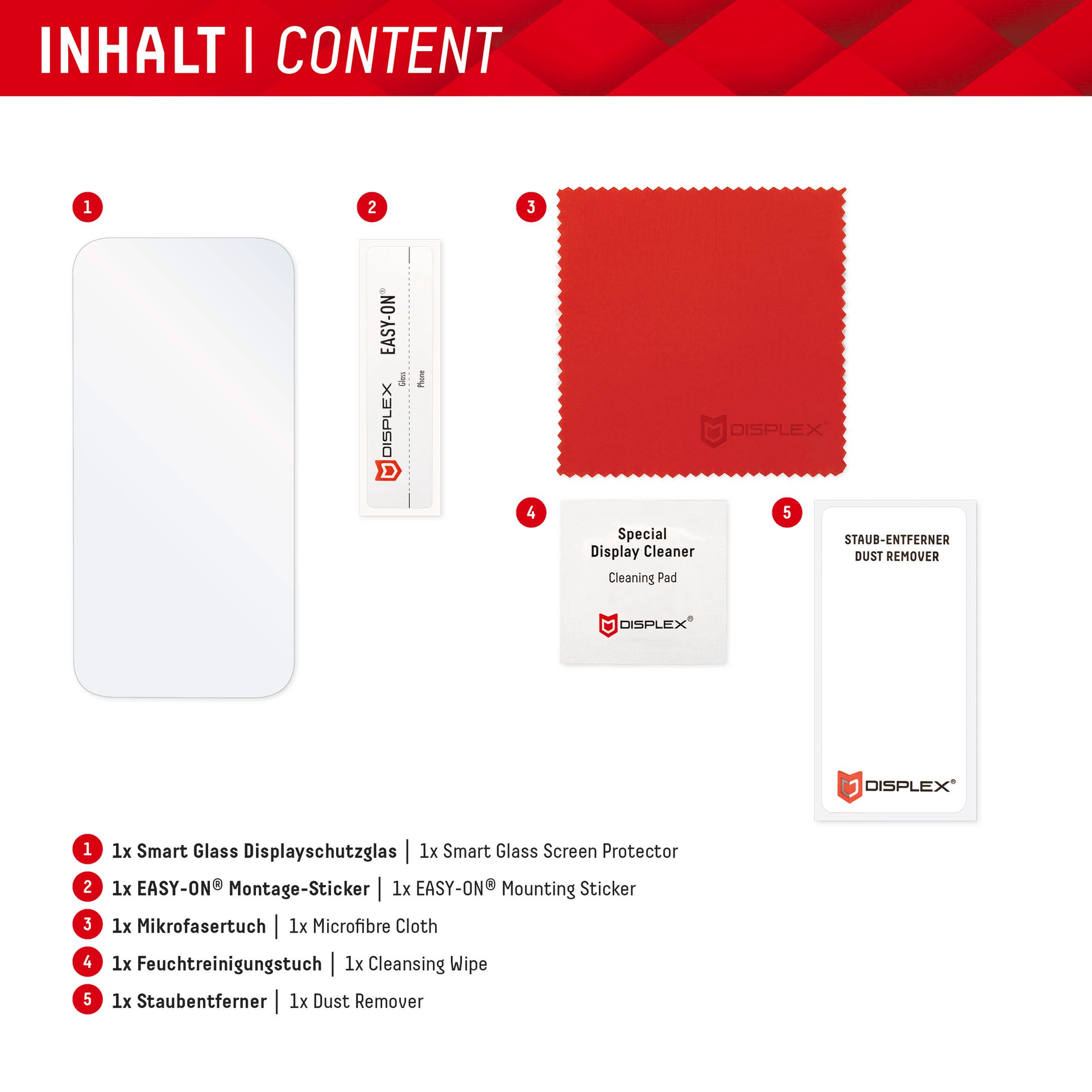 Displex Displayschutzglas »Smart Glass Screen Protection - ultra-dünn, unzerbrechlich, unsichtbar«, für Samsung Galaxy A26, Displayschutzfolie, Schutzfolie, Bildschirmschutz, kratz- & stoßfest