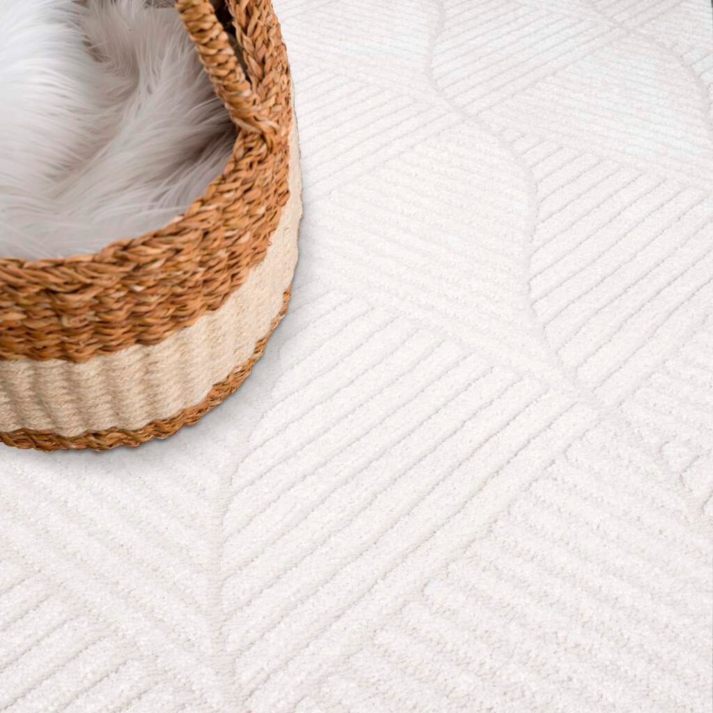 Carpet City Teppich »Friseé-Teppich FANCY 904«, rechteckig, 12 mm Höhe, Läufer, Kurzflor Wohnzimmer, florale 3D-Optik, für Schlafzimmer