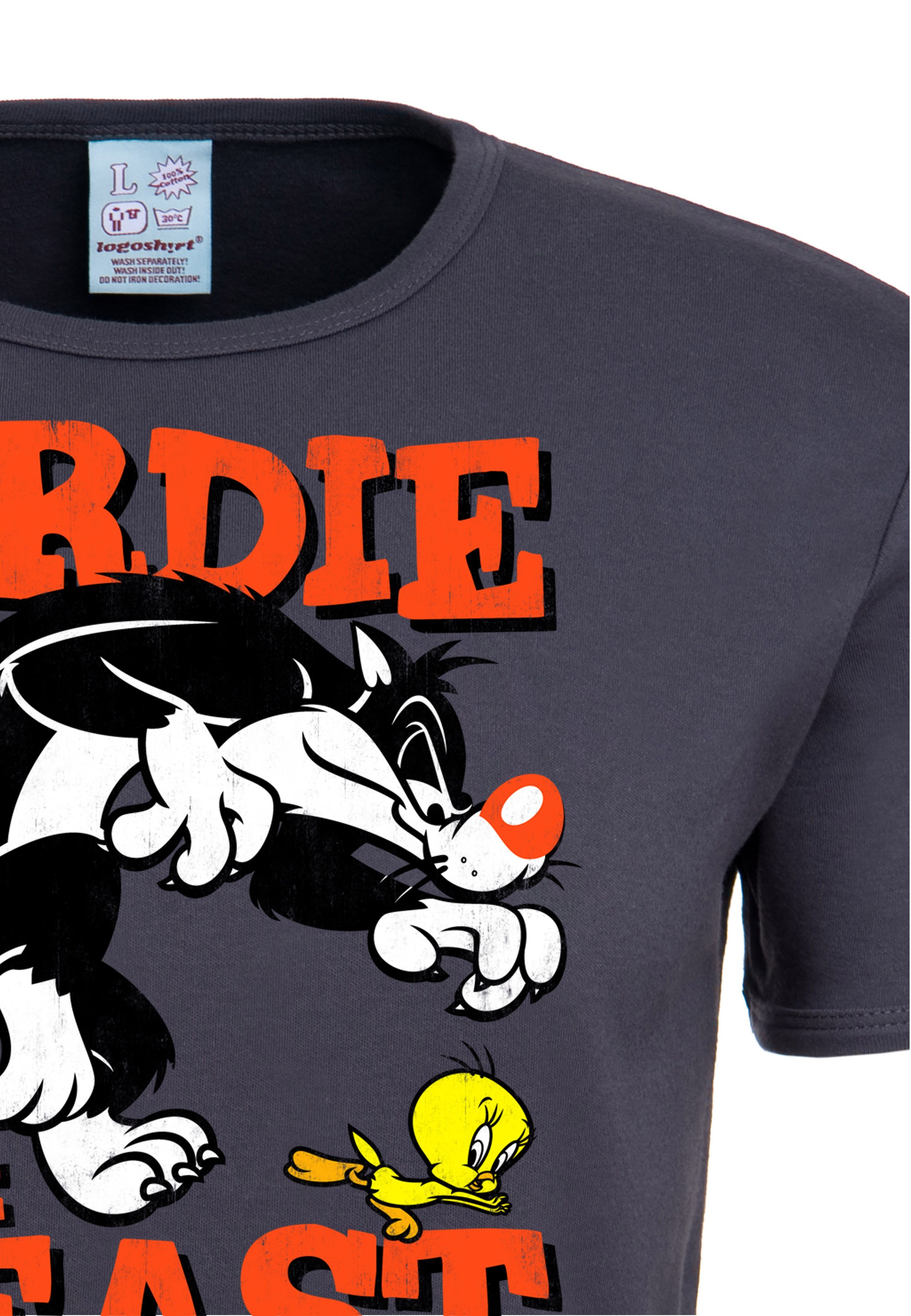 »Looney BAUR LOGOSHIRT Tunes«, mit kaufen Originaldesign T-Shirt lizenziertem |