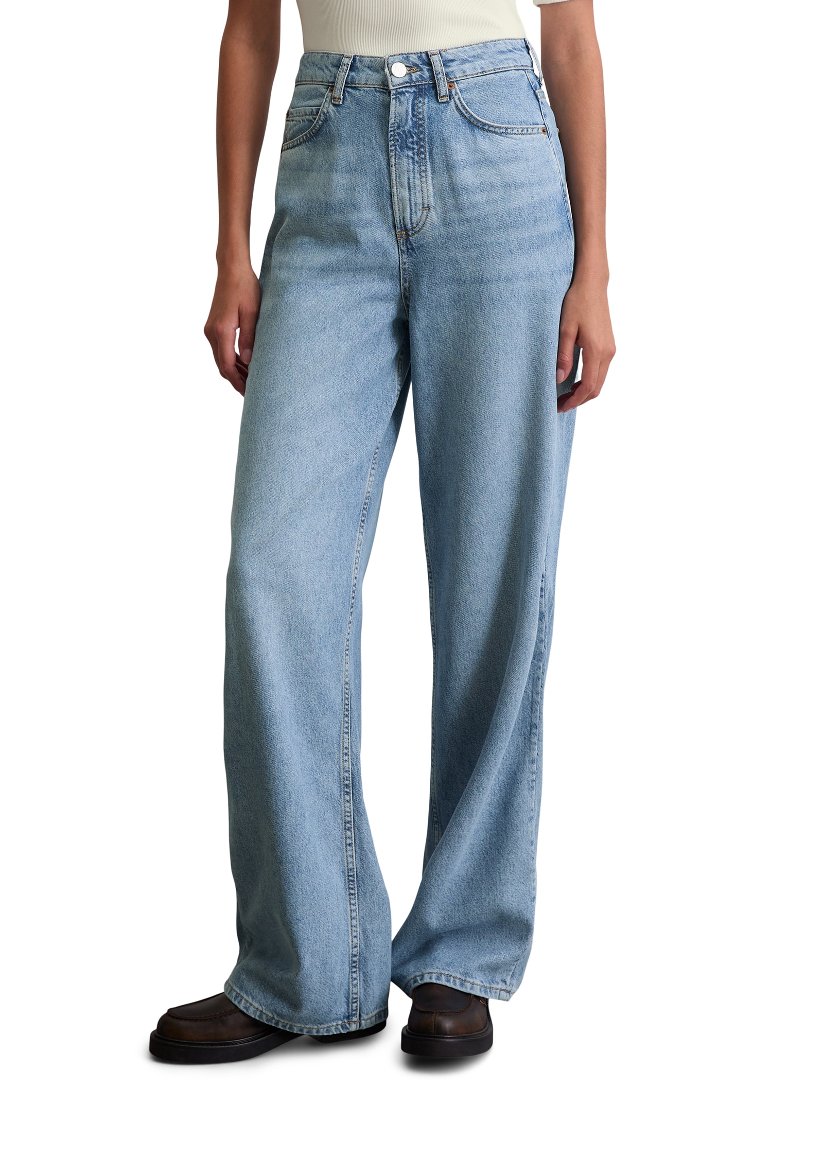 Marc OPolo Weite Jeans, High waist, Wide Fit, used washed günstig online kaufen