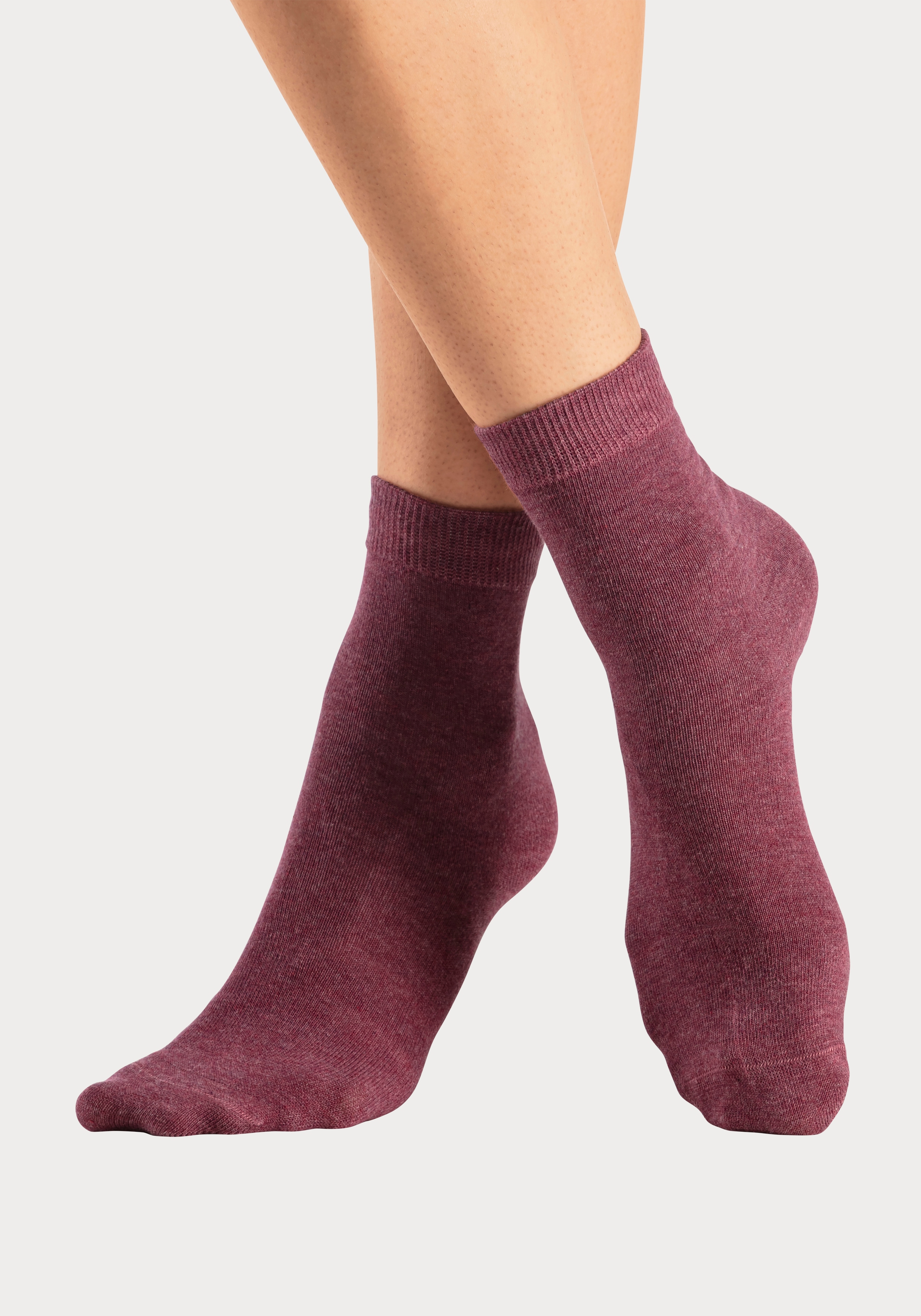 Thumbnail - LASCANA Basicsocken Packung, 7 Stk. tlg. in bunten Melange-Farben