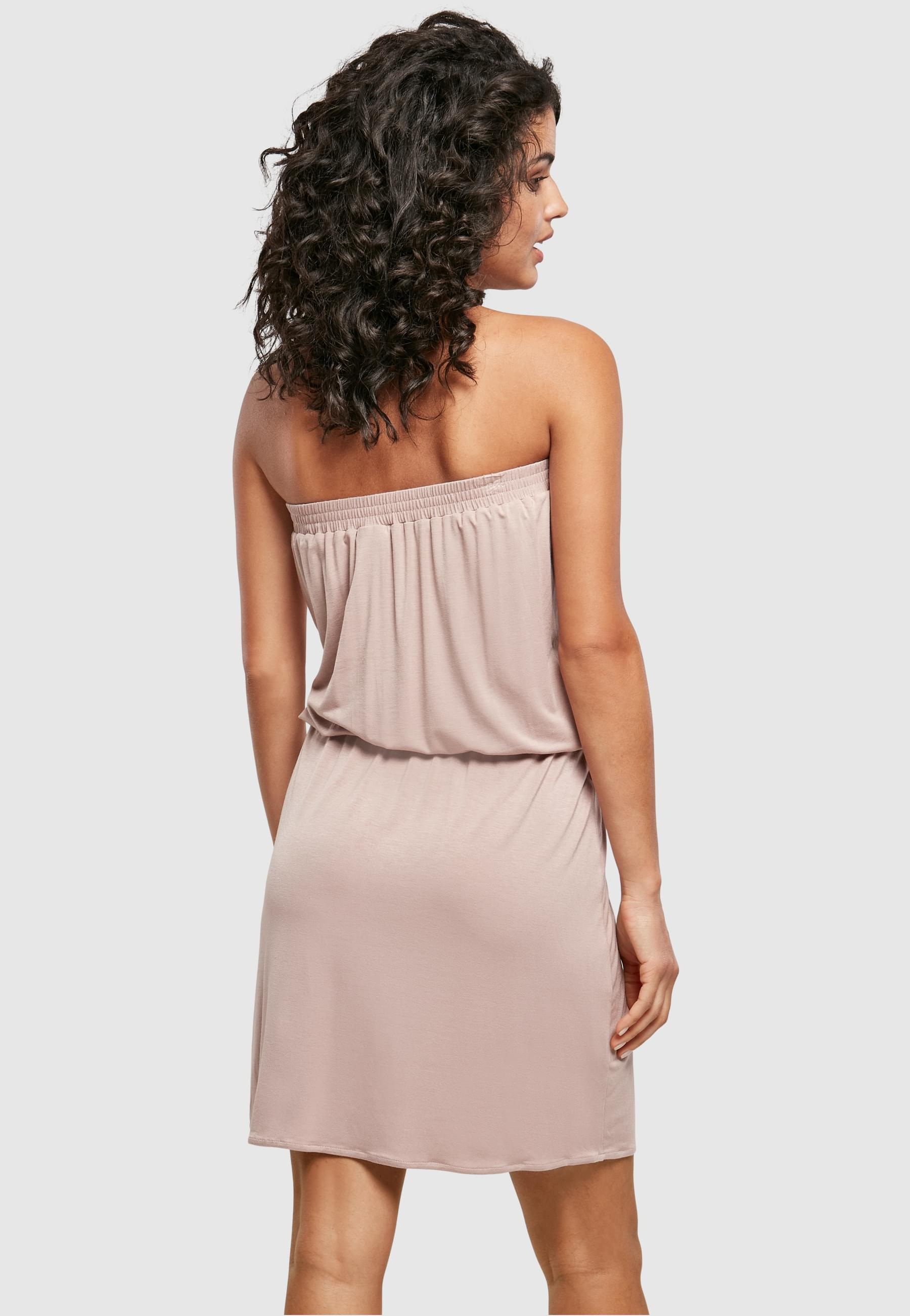URBAN CLASSICS Shirtkleid »Urban Classics Damen Ladies Viscose Short Bandeau Dress«, (1 tlg.)