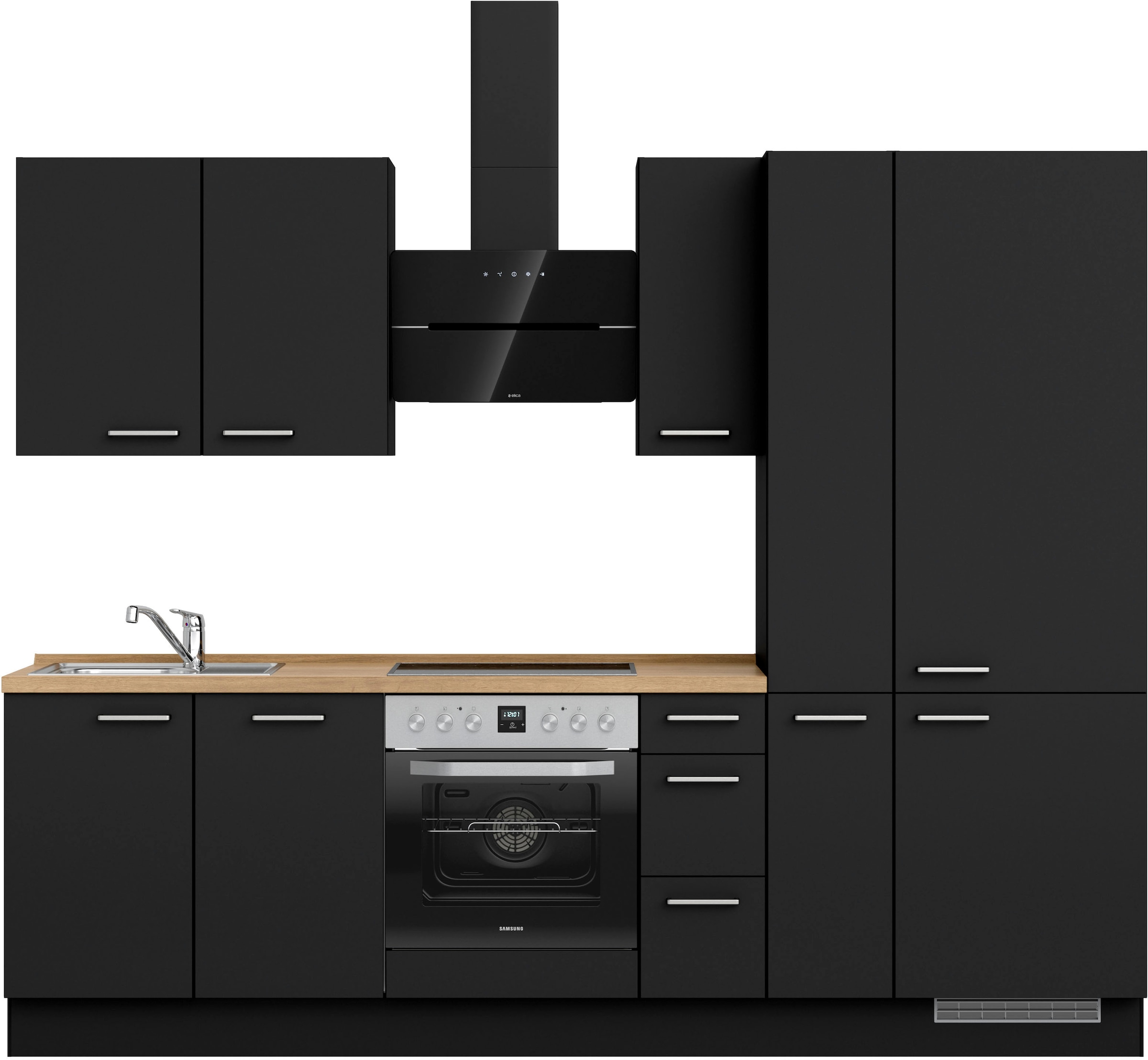 nobilia 1100000002199 ""Touch II", NEU: individuell anpassbar mit gratis Profi-Beratung" vormontiert, Breite 270 cm, Ausrichtung wählbar, wahlw. mit E-Geräten