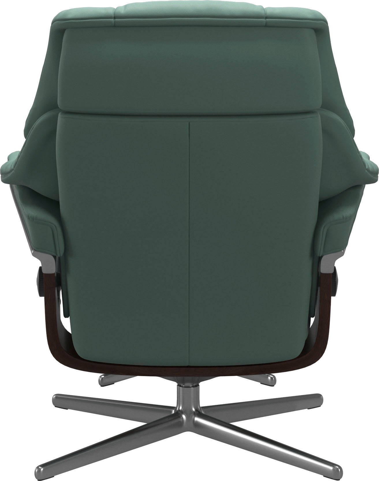 Thumbnail - Stressless Relaxsessel "Reno" Set, Relaxsessel mit Hocker, mit Hocker, mit Cross Base, Größe S, M & L, Holzakzent Braun
