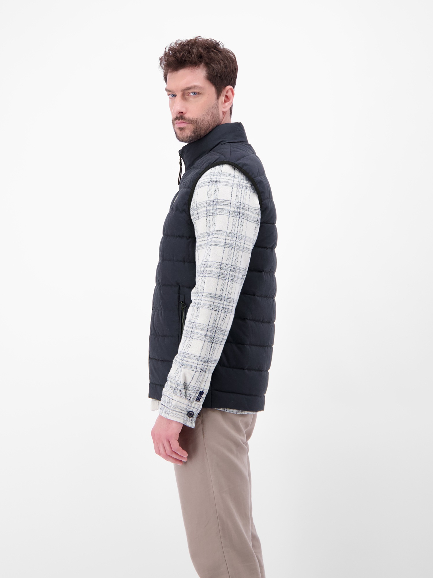 Thumbnail - LERROS Steppweste "LERROS Steppweste aus Baumwolle und Leinen, gefüttert"