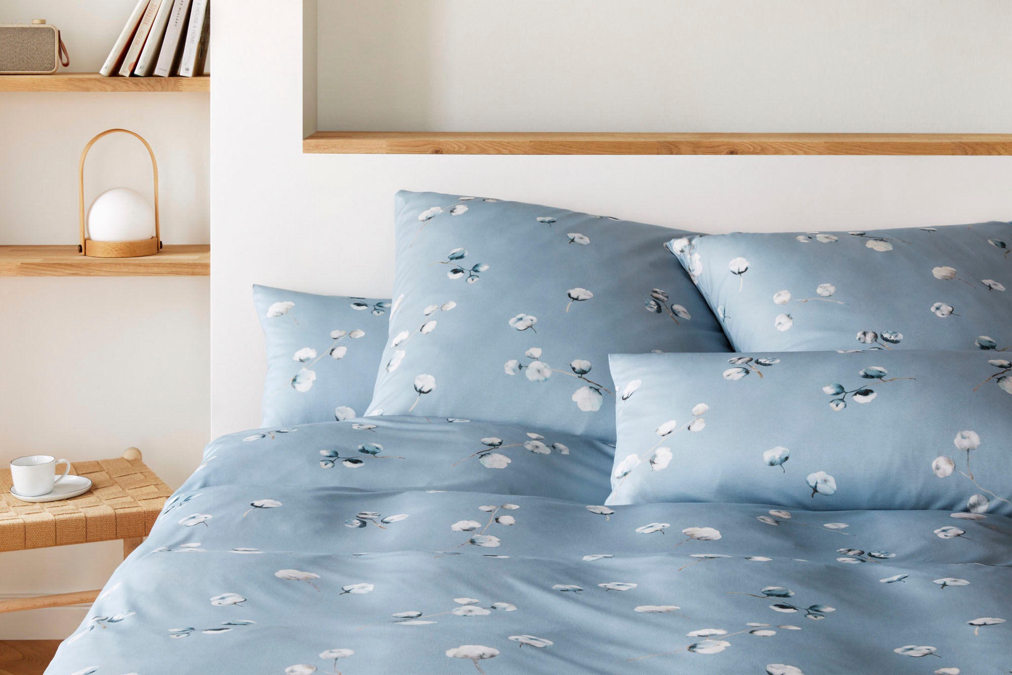 Elegante Bettwäsche »Cotton Flower«, angenehmes Hautgefühl