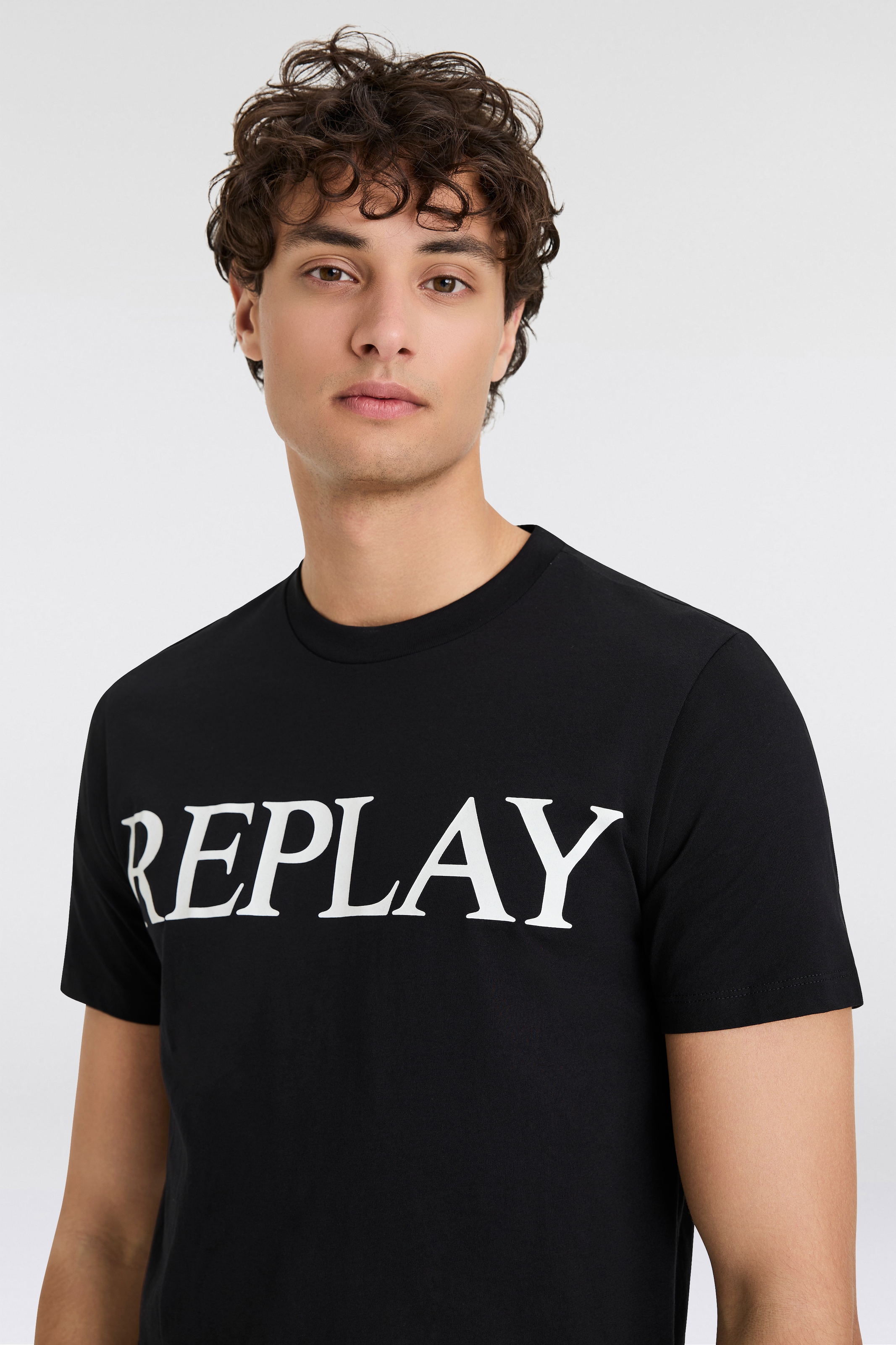 Replay T-shirt M3099.000.2660 Black M 5